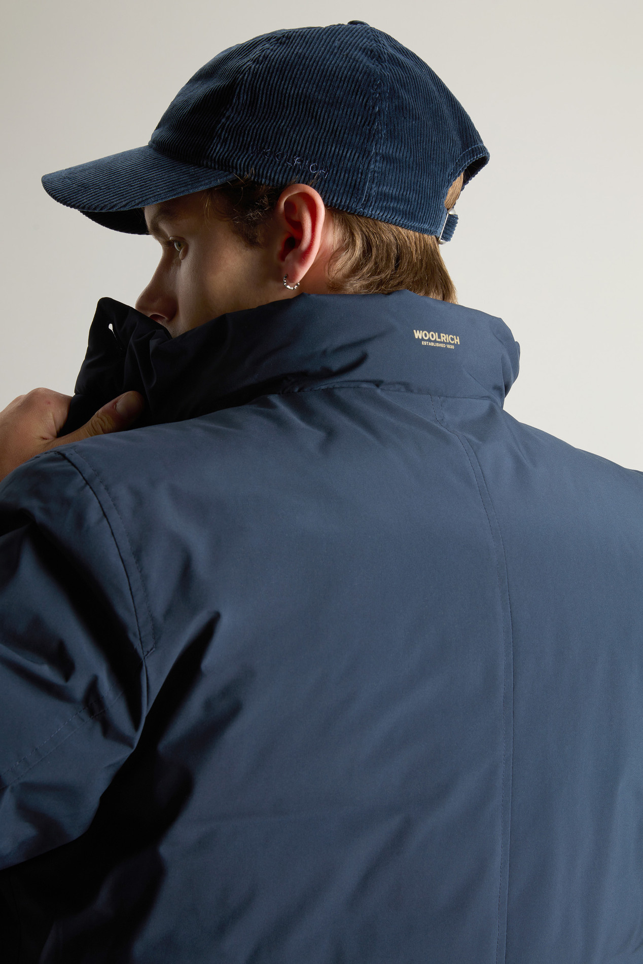 Cloud Jacket with Stand-Up Collar Blue photo 4 | Woolrich