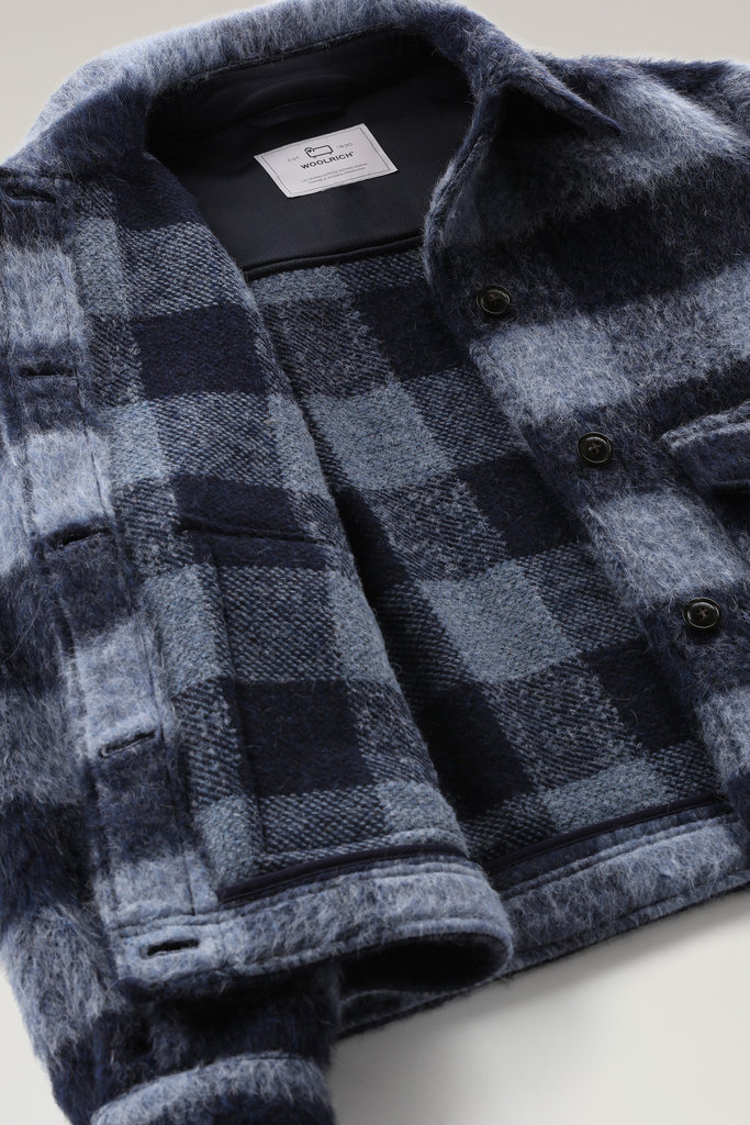 Brushed Blended Wool Overshirt with Fringe Multicolor photo 6 | Woolrich