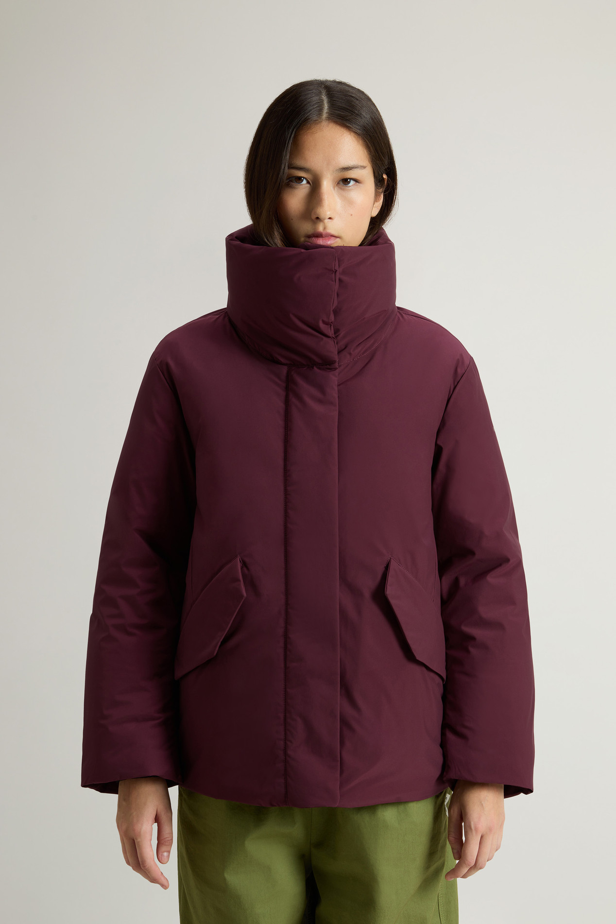 LUXURY COCOON JACKET Burgundy photo 1 | Woolrich