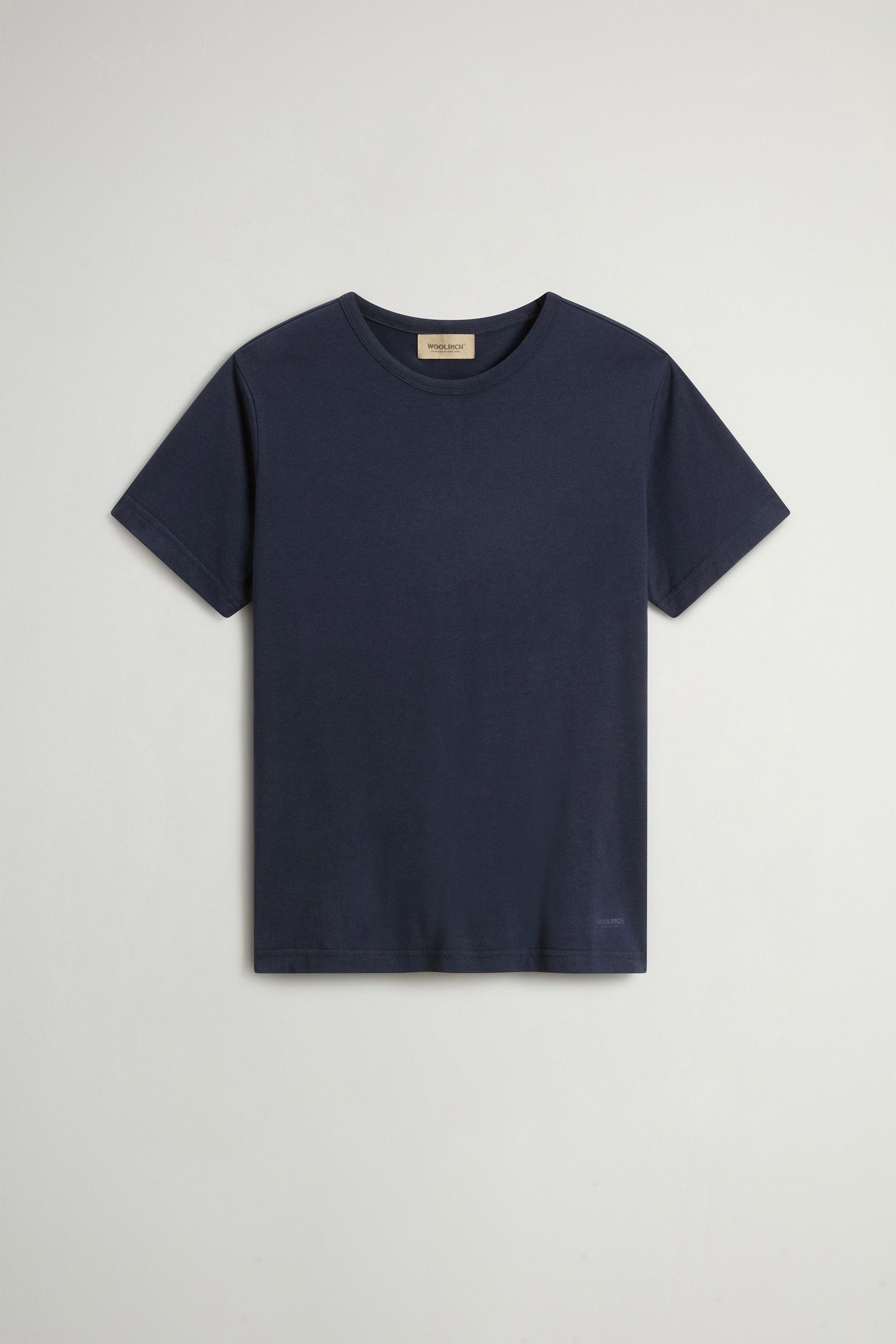LUXE JERSEY T-SHIRT Blue photo 5 | Woolrich