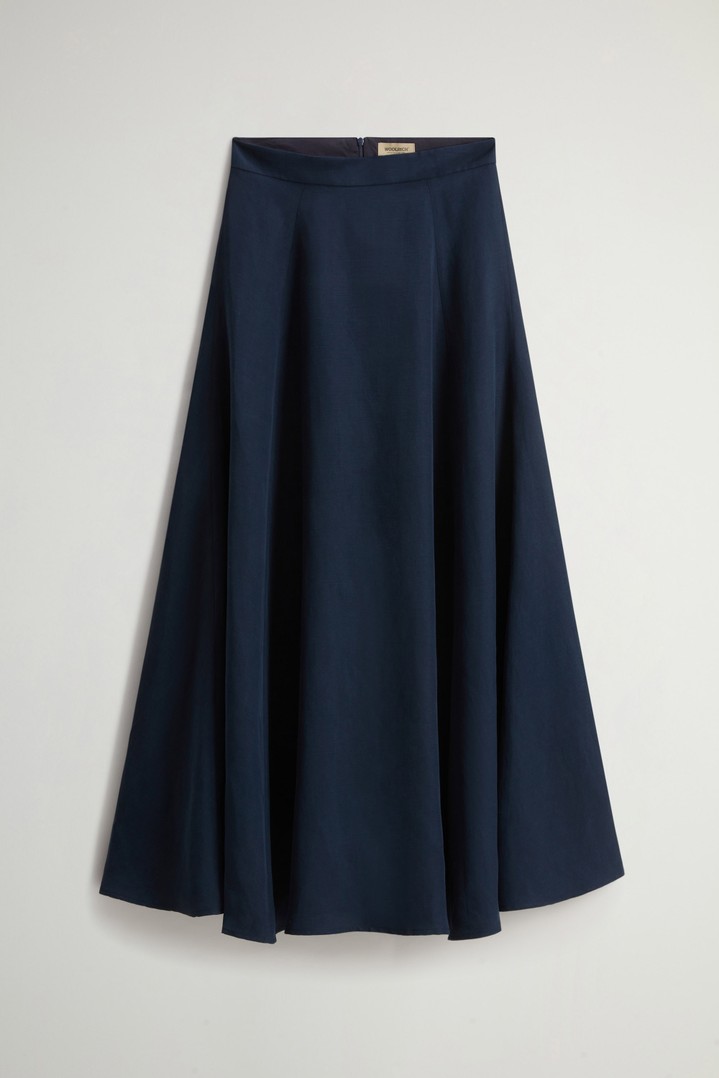 LYOCELL LINEN LONG SKIRT Blue photo 3 | Woolrich