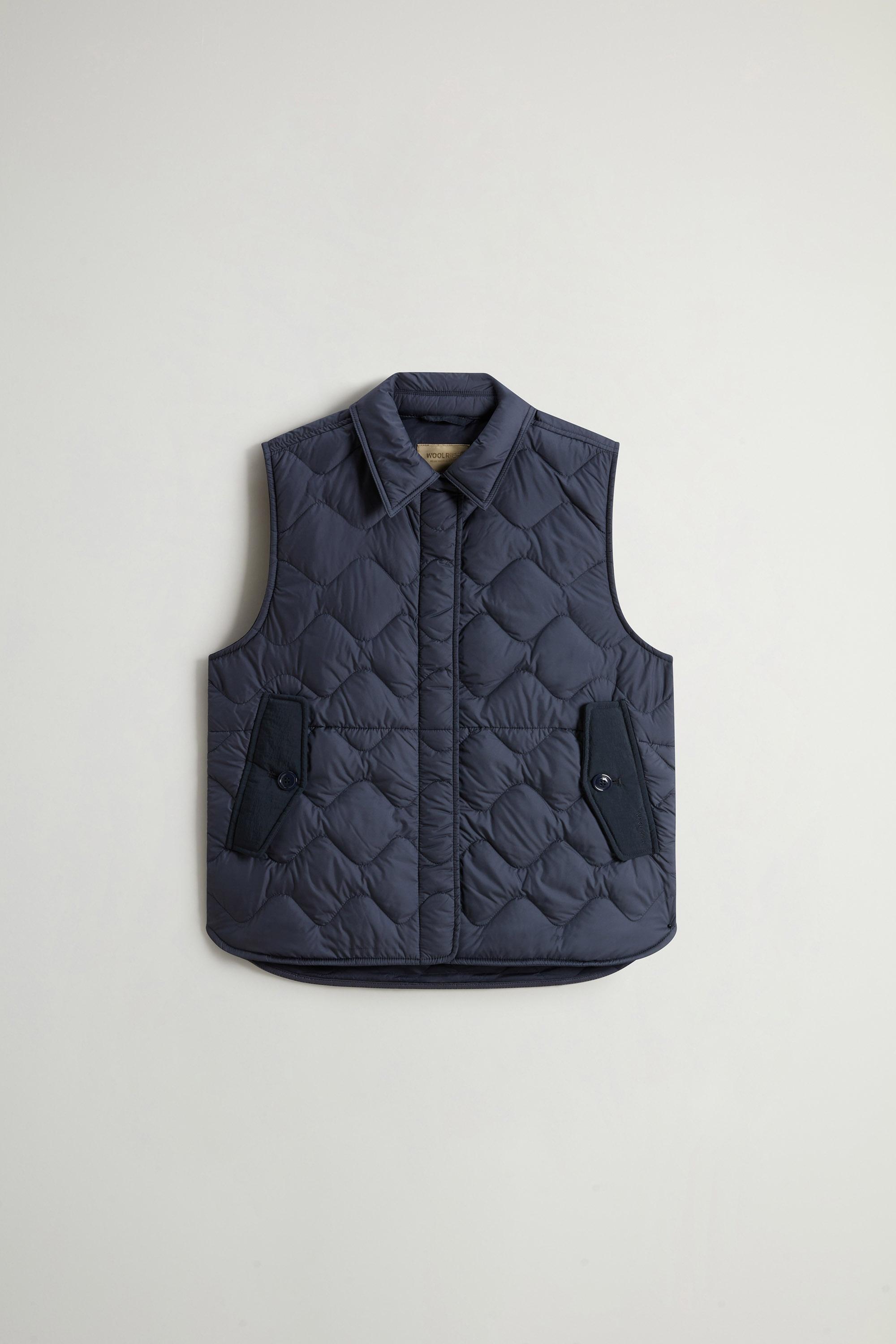 Quilted Microfiber Heritage Vest Blue photo 5 | Woolrich
