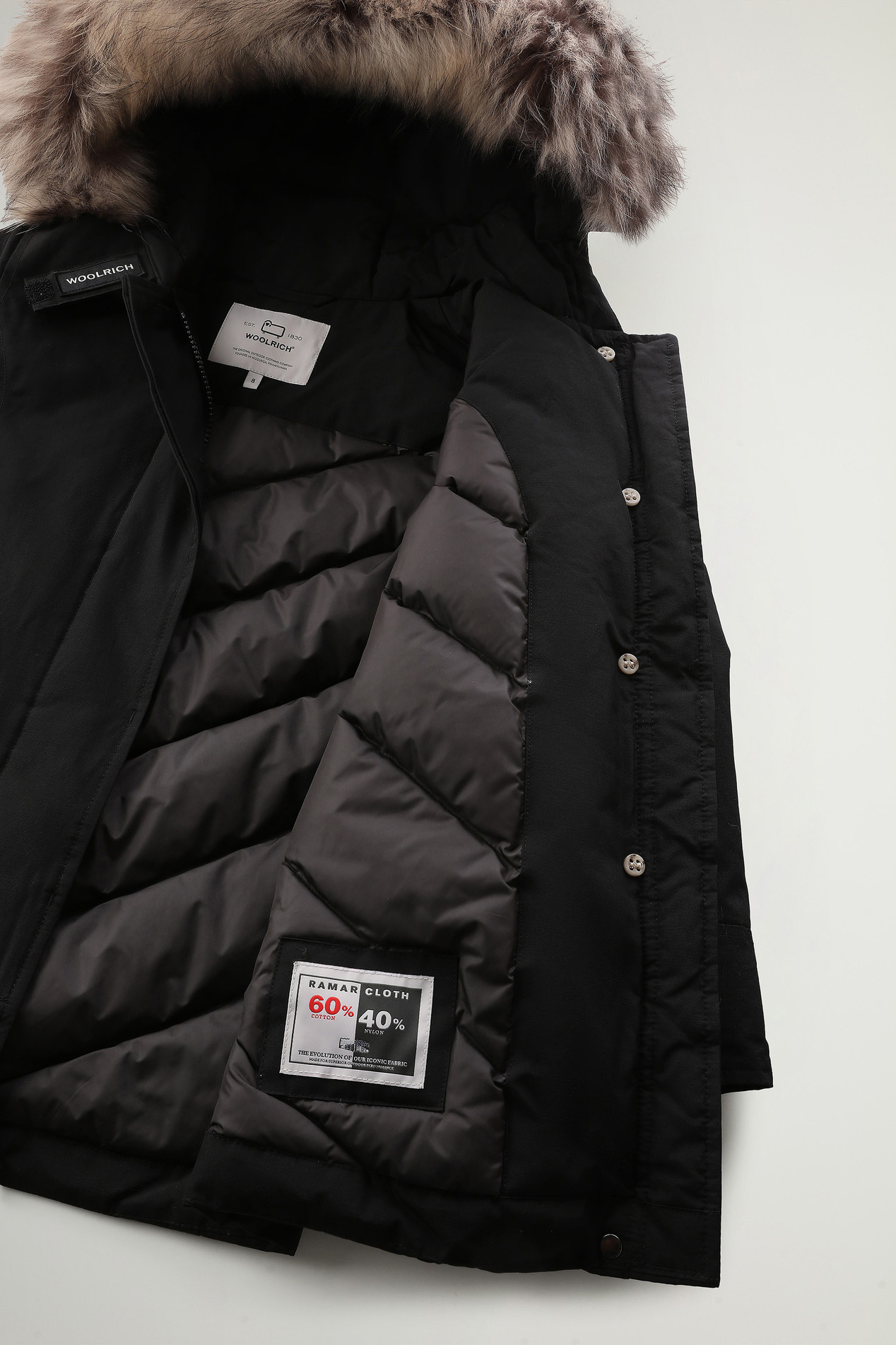 Arctic Parka mit abnehmbarem Pelzbesatz für Mädchen Schwarz photo 5 | Woolrich