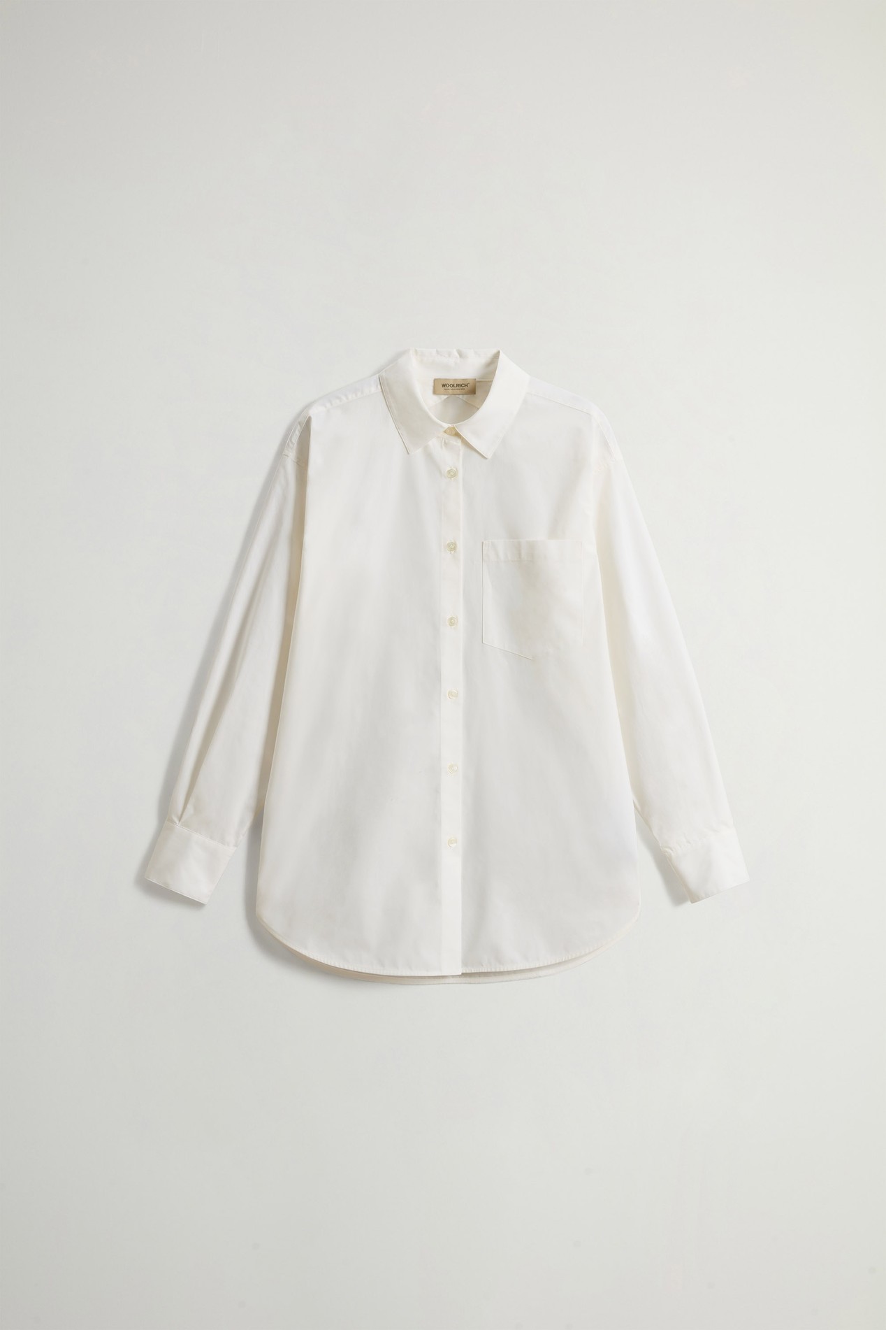 COTTON POPLIN BOYFRIEND SHIRT White photo 5 | Woolrich