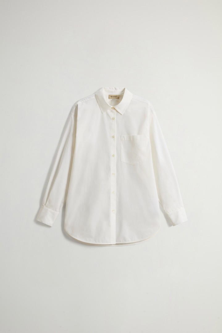 COTTON POPLIN BOYFRIEND SHIRT White photo 5 | Woolrich