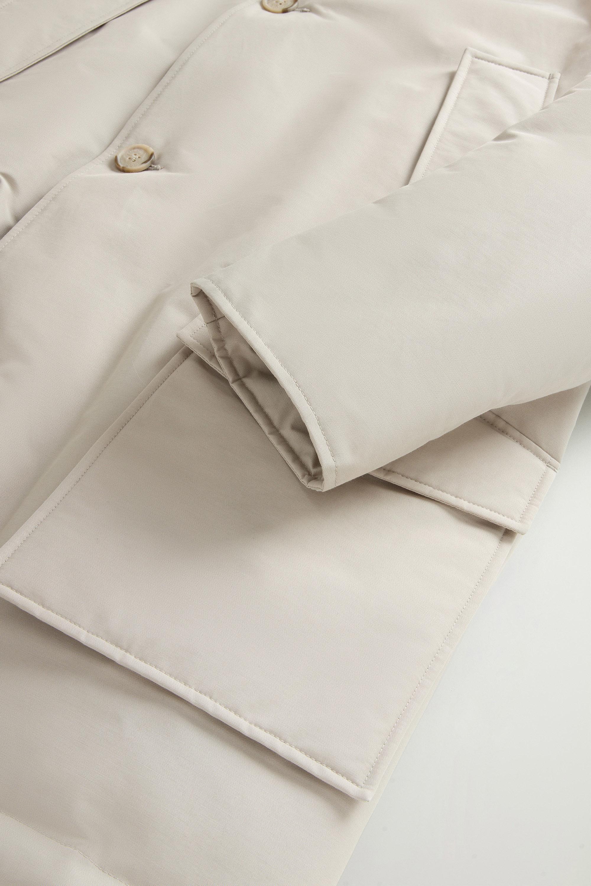 Arctic Parka in Ramar Cloth with Detachable Fur Trim Beige photo 7 | Woolrich