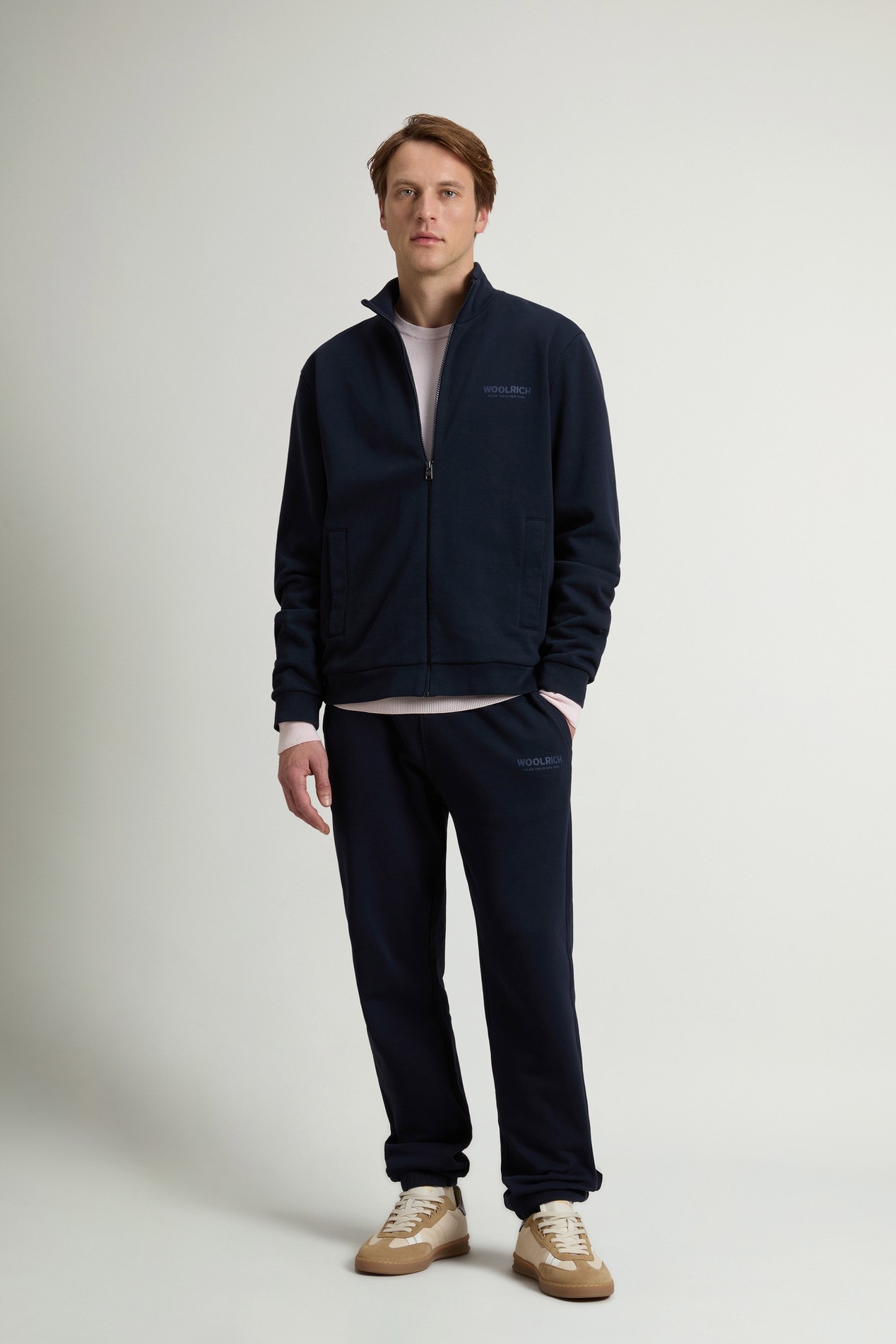 MACRO LOGO FULL-ZIP TRACK Blue photo 2 | Woolrich