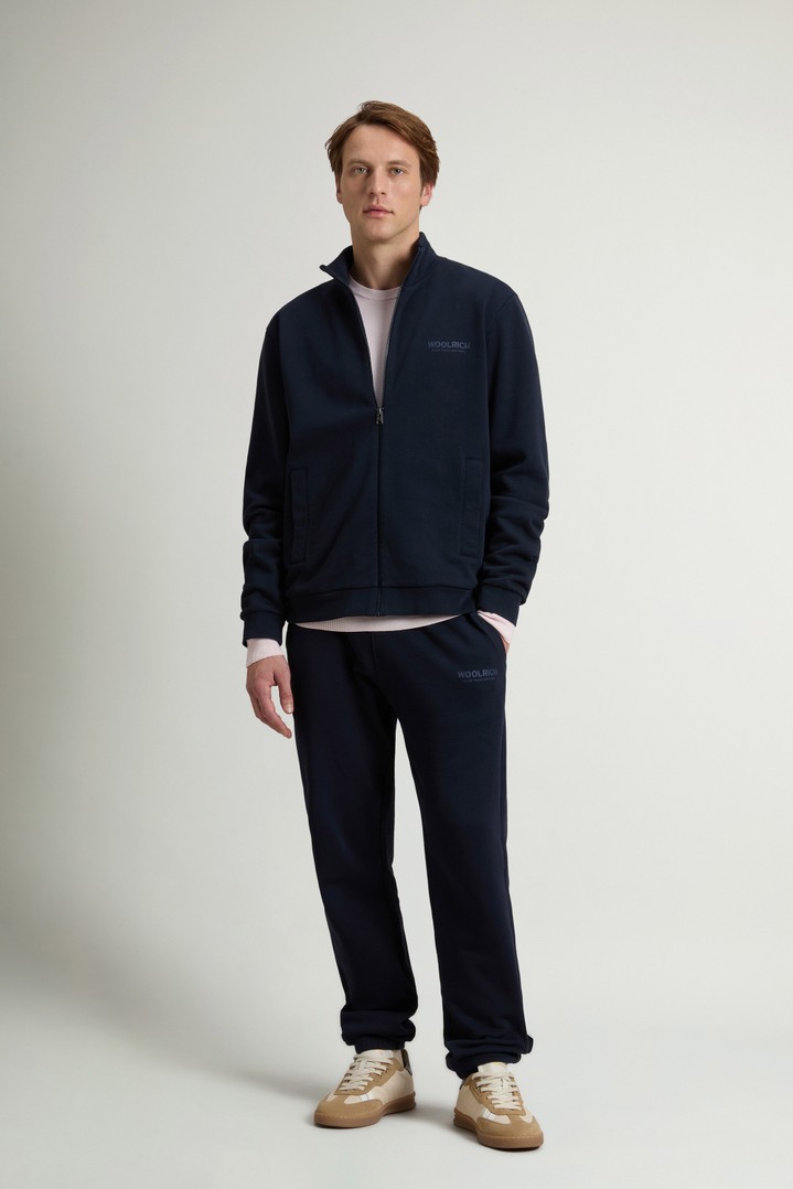 MACRO LOGO FULL-ZIP TRACK Blue photo 2 | Woolrich