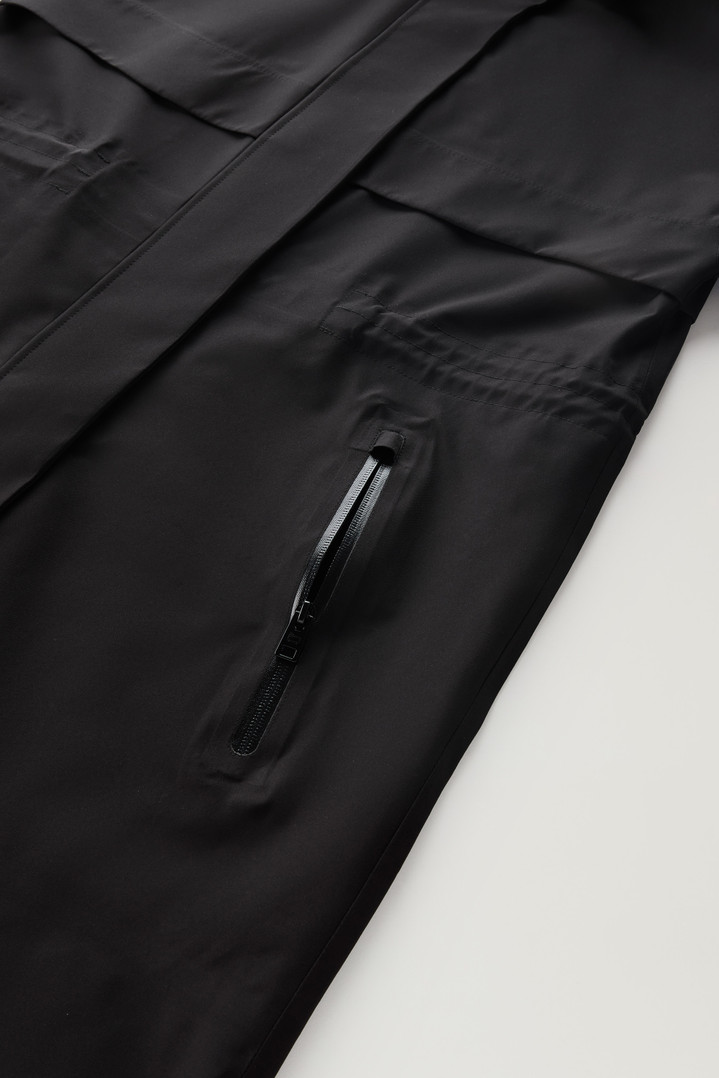 Waterproof Parka in Light Stretch Fabric with a Detachable Hood Black photo 6 | Woolrich