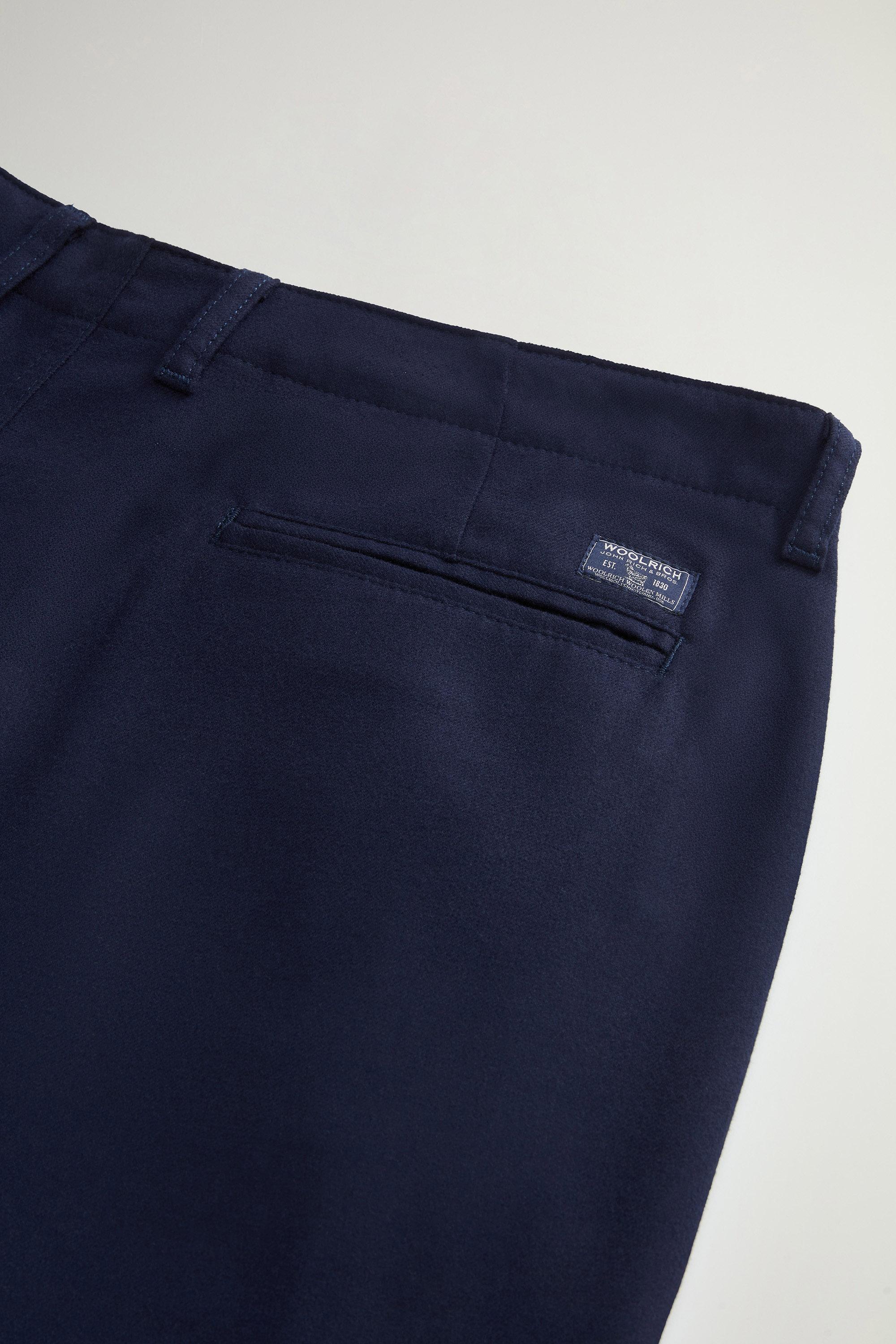 Chinohose aus Flanell aus einer recycelten Wollmischung Blau photo 3 | Woolrich