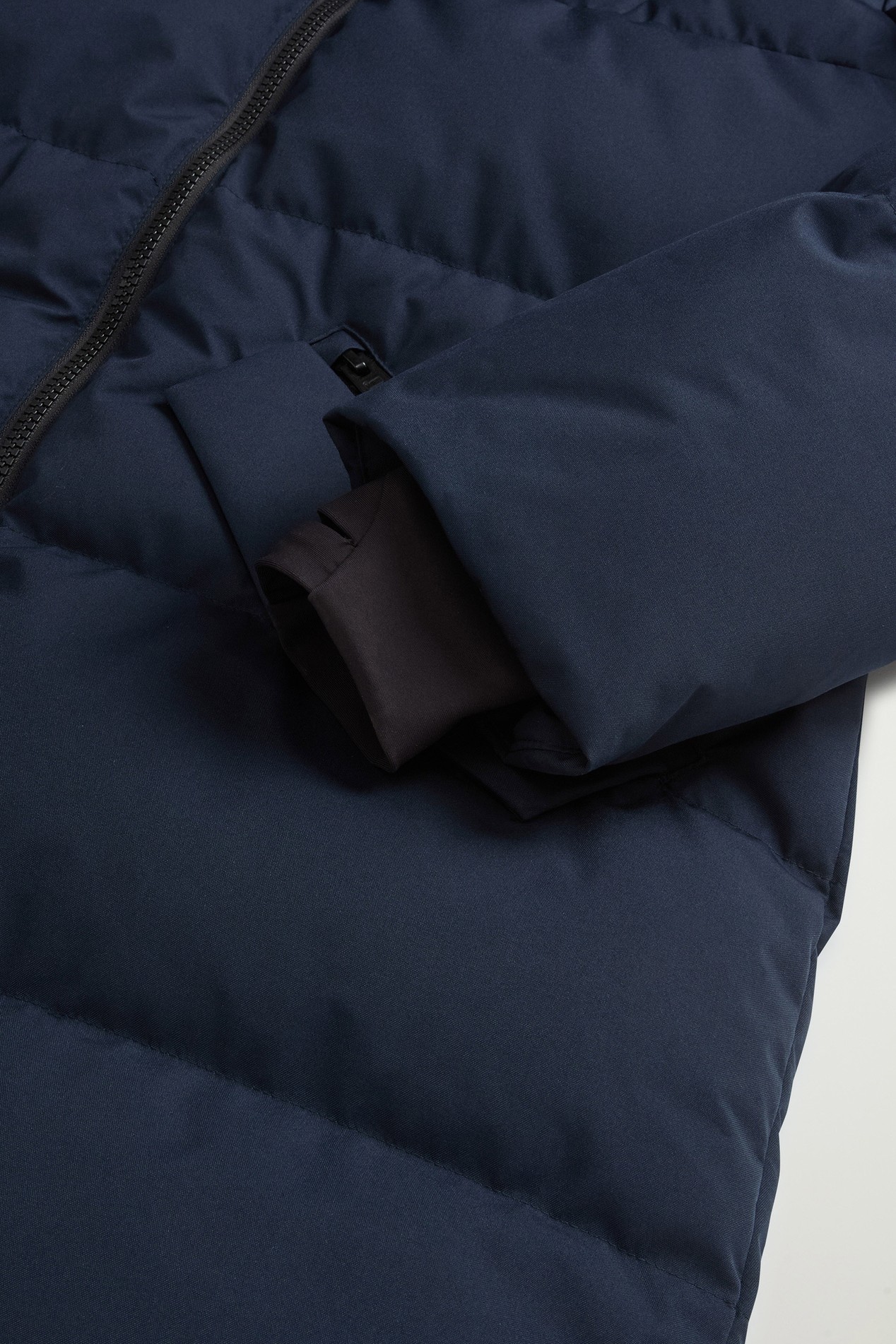 Quilted Parka in WINDSTOPPER® by GORE-TEX® Fabric Blue photo 7 | Woolrich