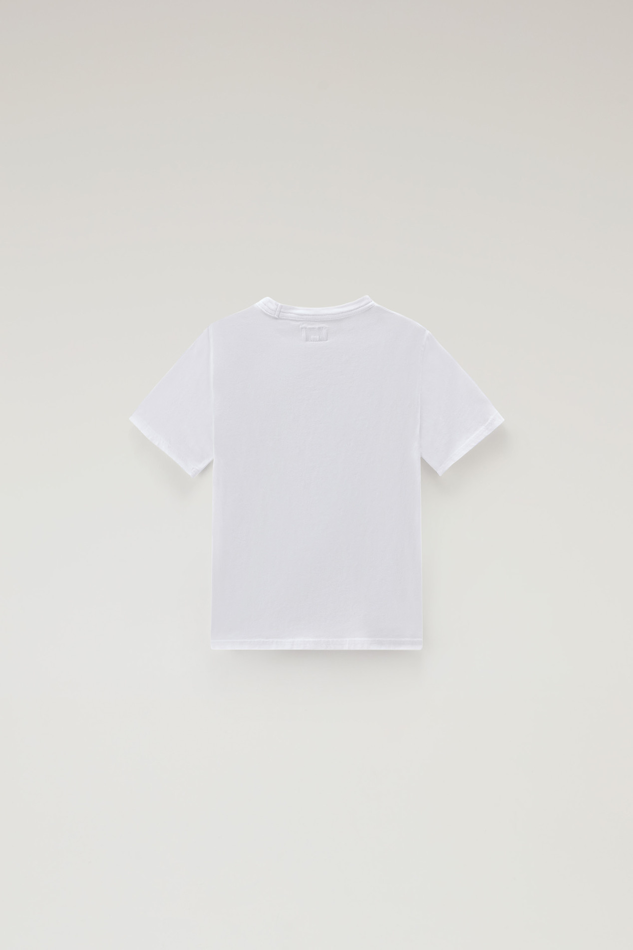 LOGO CREWNECK T-SHIRT White photo 2 | Woolrich