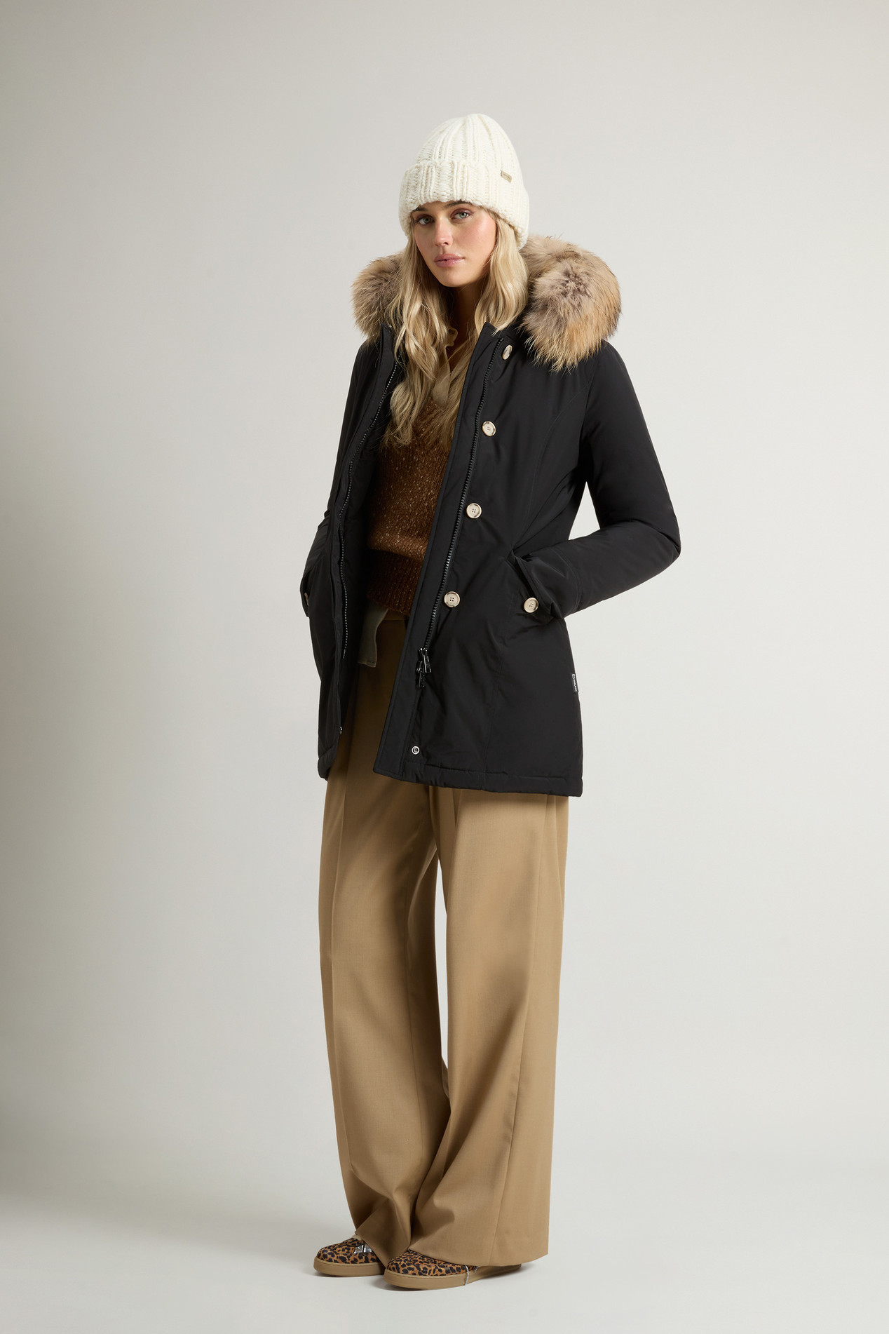 Arctic Parka in Urban Touch with Detachable Fur Black photo 2 | Woolrich