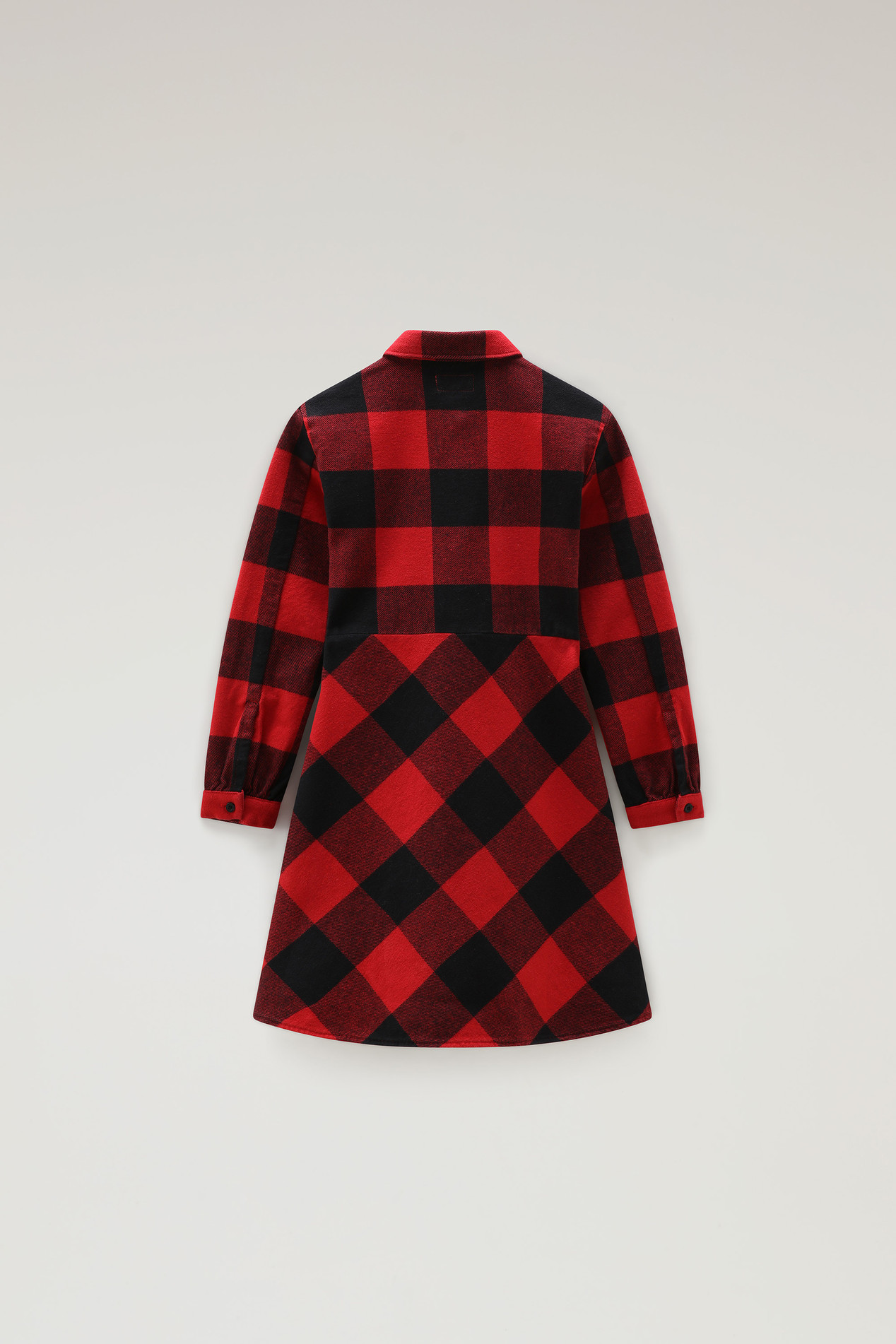 Girls' Buffalo Check Flannel Dress Red photo 3 | Woolrich