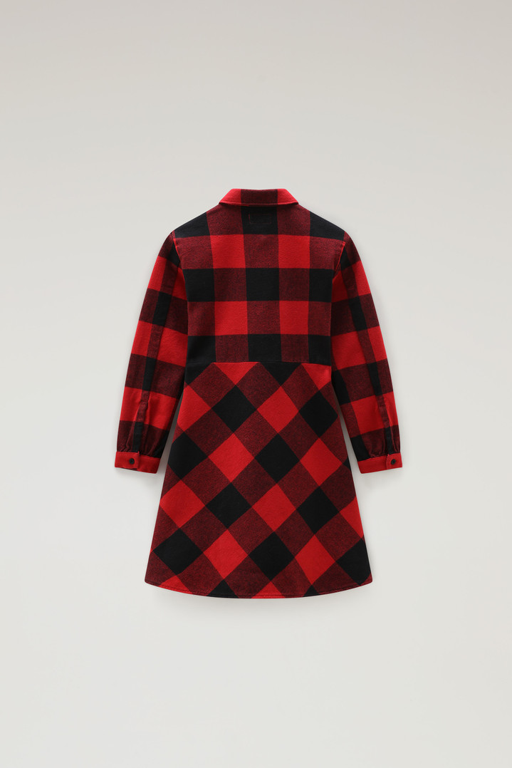 Girls' Buffalo Check Flannel Dress Red photo 3 | Woolrich