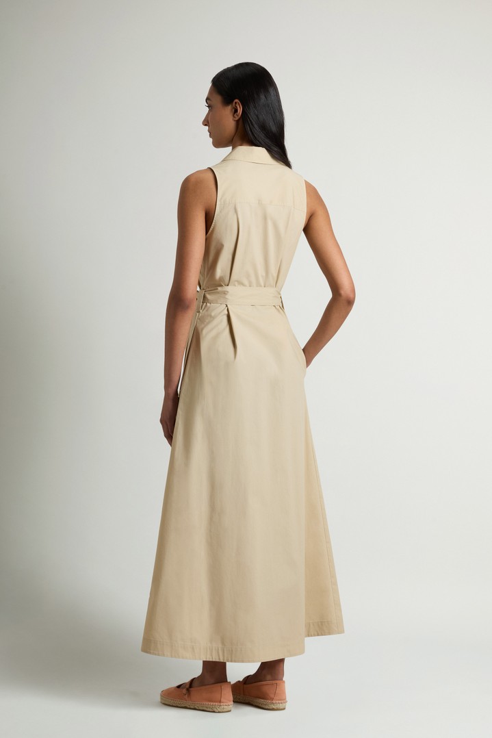 COTTON POPLIN SHIRT DRESS Beige photo 3 | Woolrich