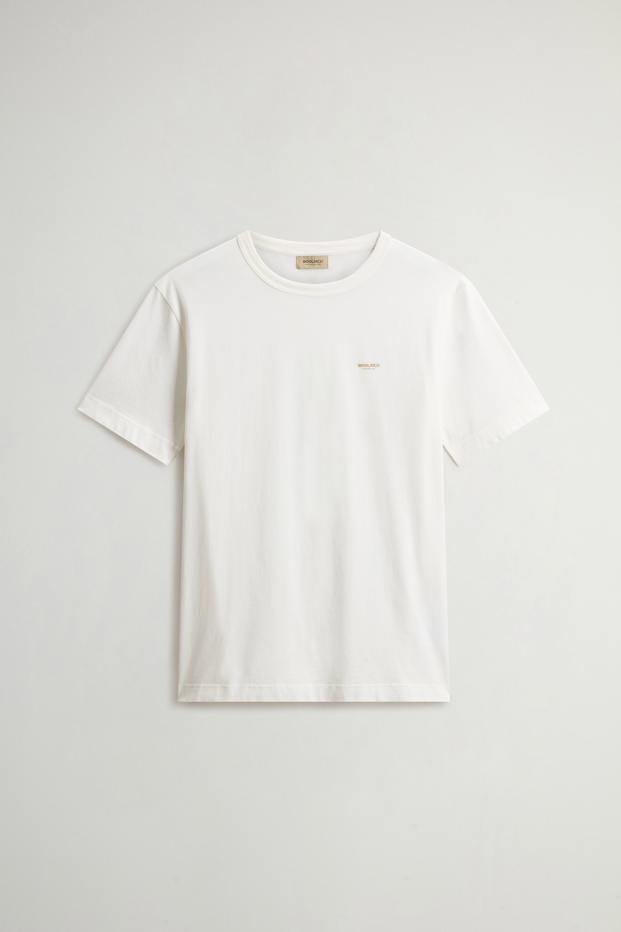 COTTON LOGO T-SHIRT White photo 5 | Woolrich