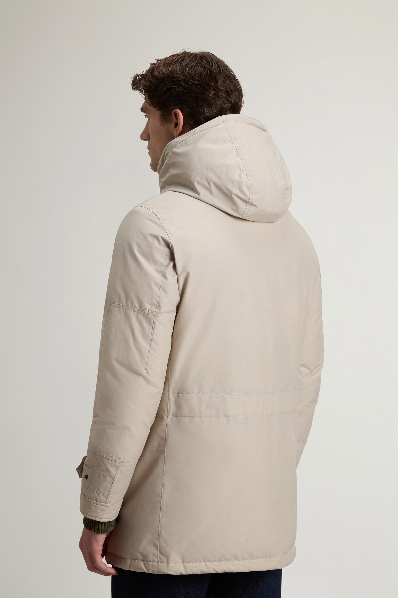Polar Parka in Ramar Cloth with High Collar Beige photo 3 | Woolrich