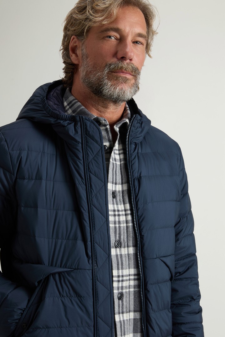 Quilted Jacket in Lightweight Microfiber Blue photo 4 | Woolrich