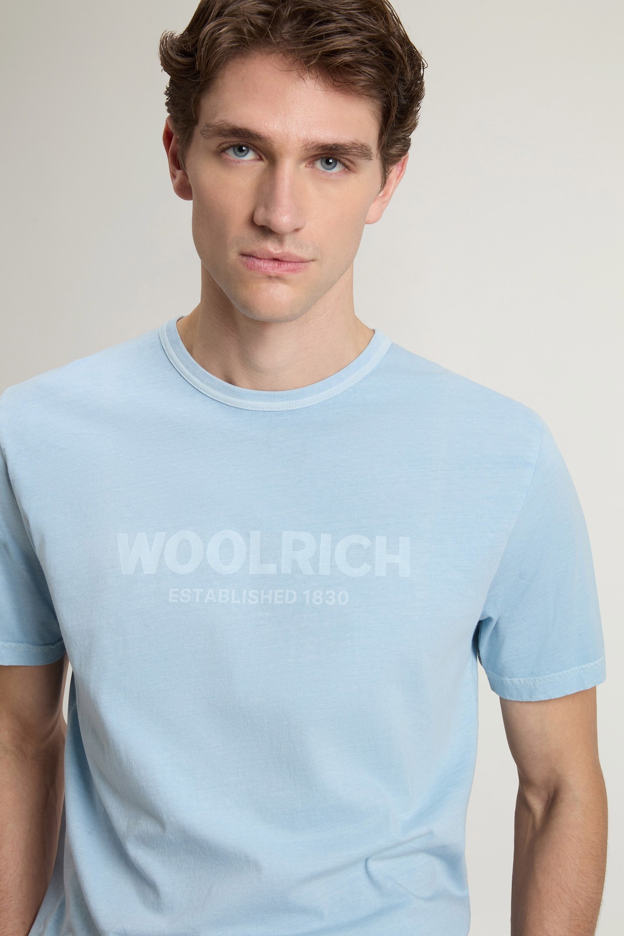 LIGHT GD T-SHIRT Blue photo 4 | Woolrich