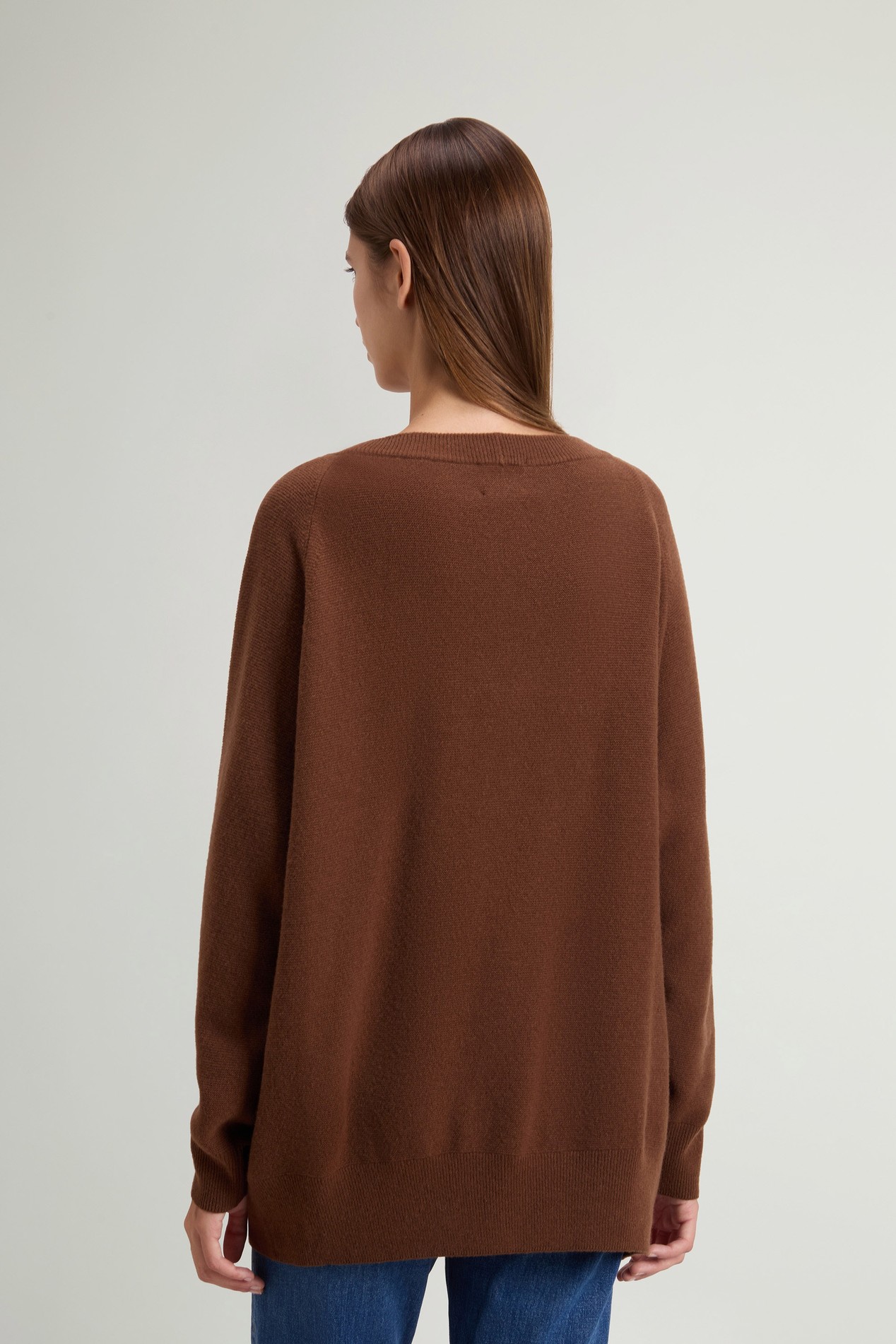 Sweater in Virgin Wool and Cashmere Brown photo 3 | Woolrich