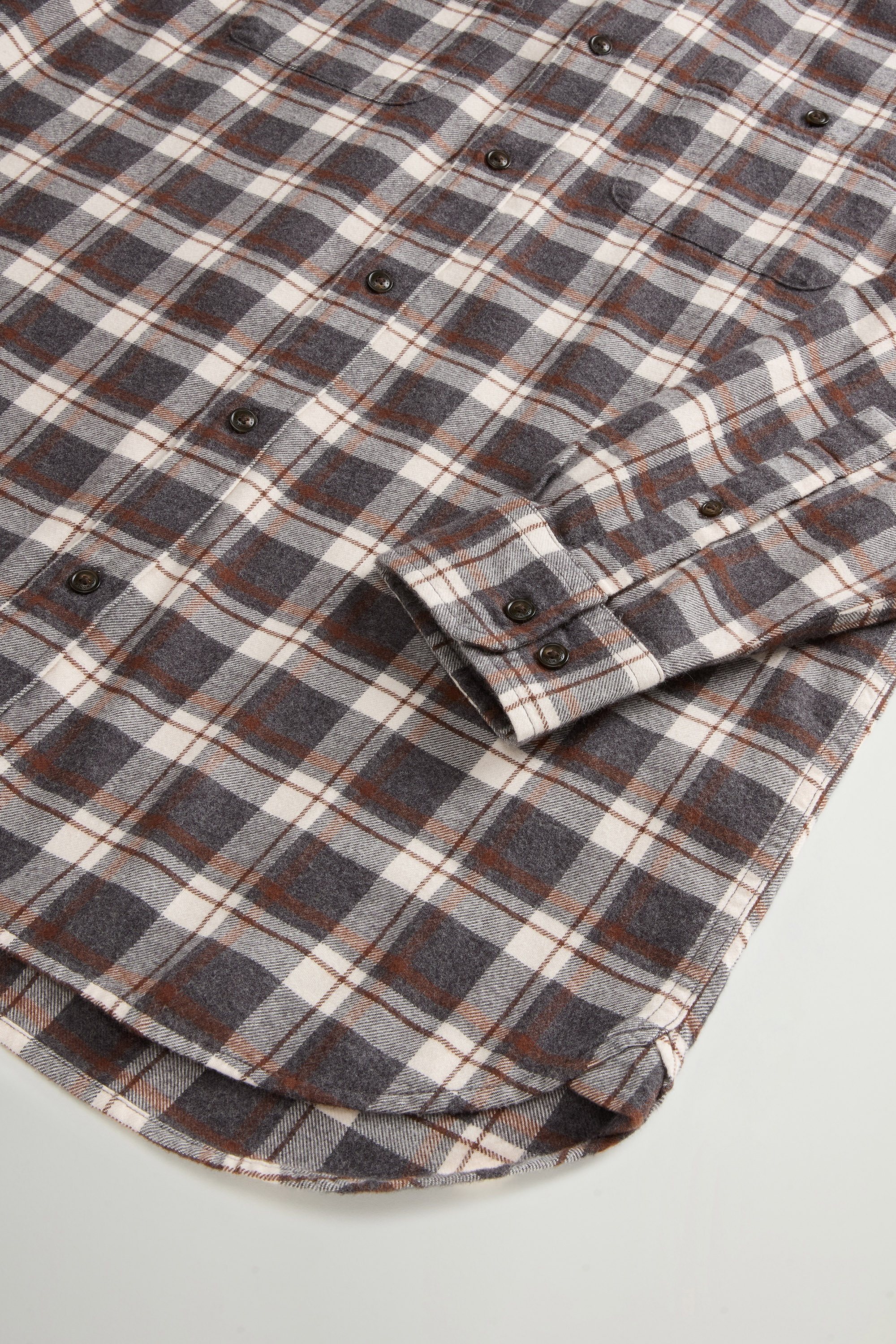 CHECK FLANNEL WARREN SHIRT Grau photo 7 | Woolrich