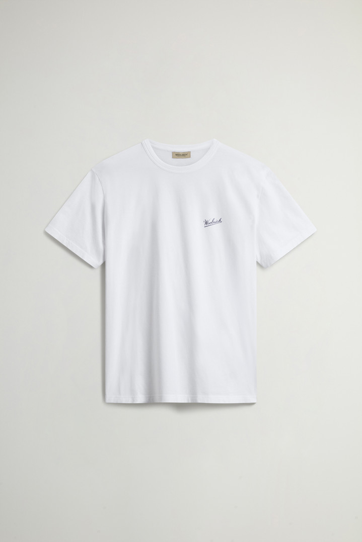 Pure Cotton T-Shirt with Logo White photo 1 | Woolrich