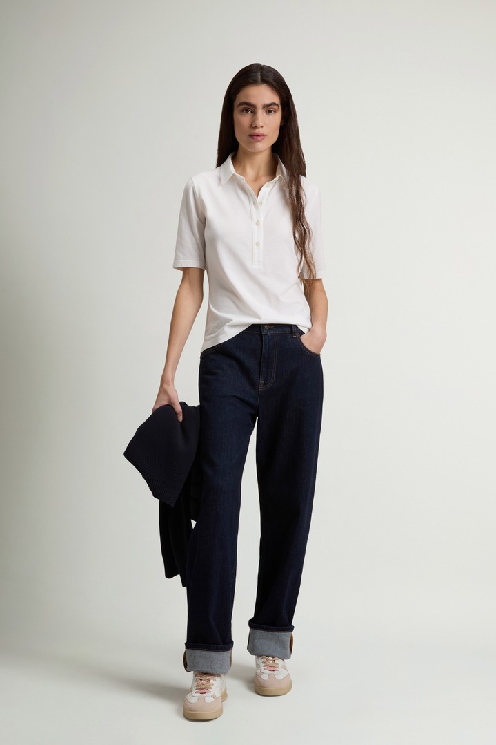 LUXE JERSEY POLO White photo 2 | Woolrich