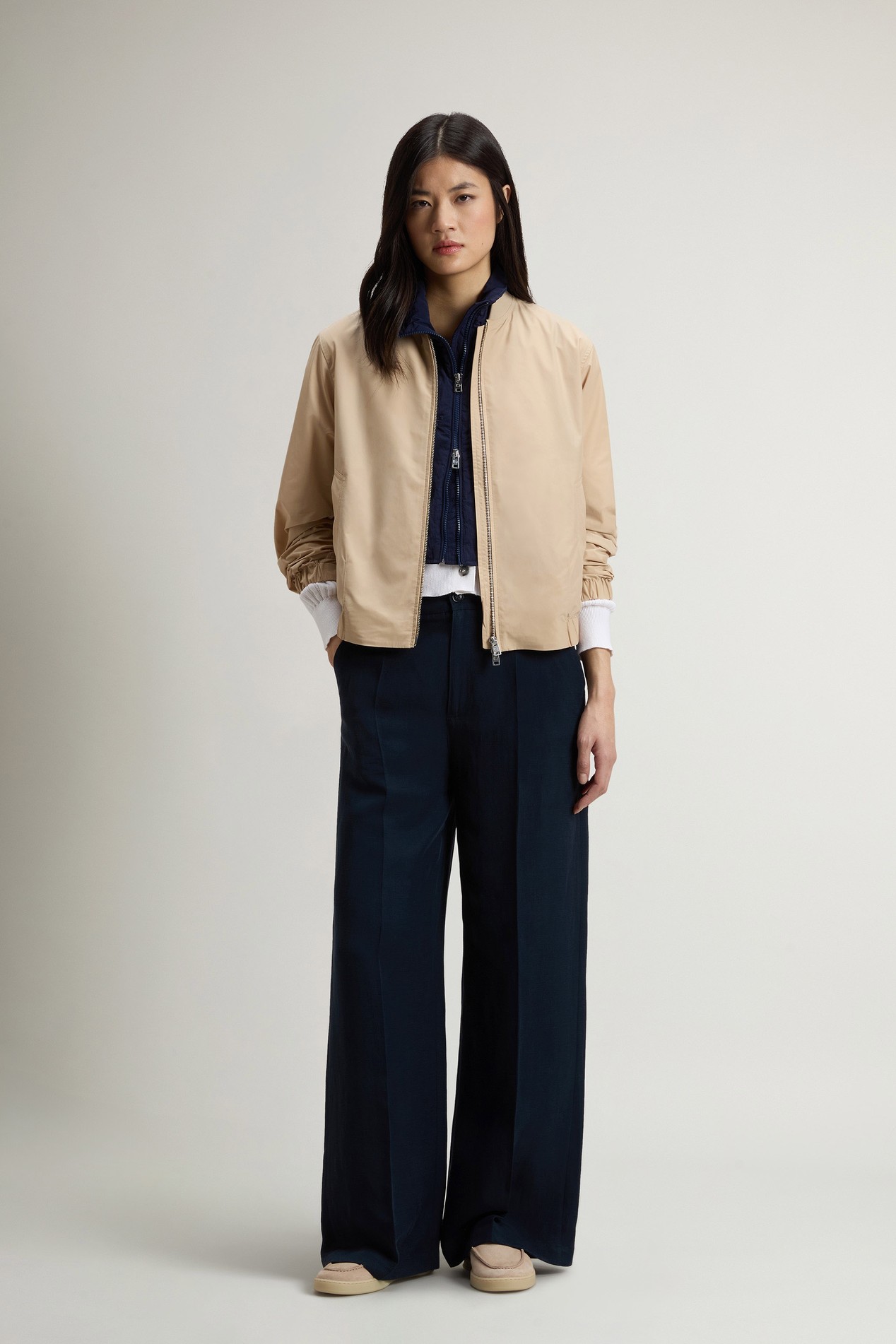 Urban Touch Bomber Jacket Beige photo 2 | Woolrich