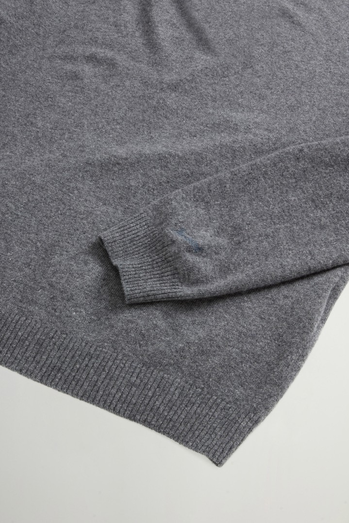 WOOL CASHMERE CREWNECK GG13 Gray photo 6 | Woolrich