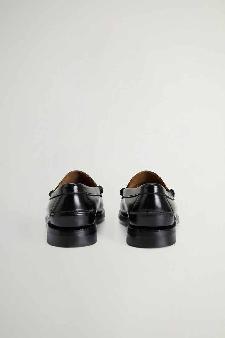 Dan Classic Mokassin Sebago x Woolrich aus Glattleder Schwarz photo 3 | Woolrich