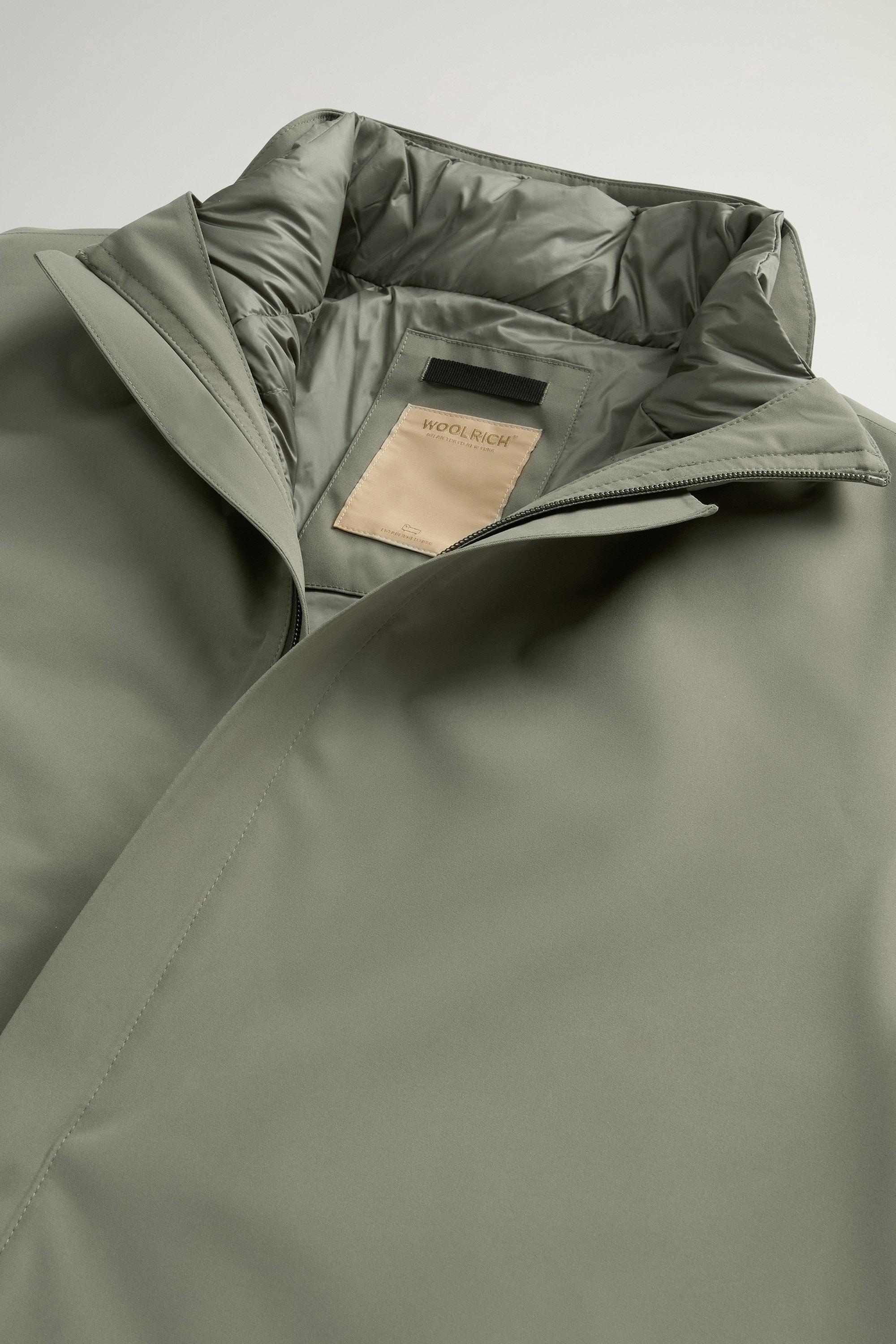 2-In-1 Overcoat in Two-Layered Fabric Green photo 6 | Woolrich
