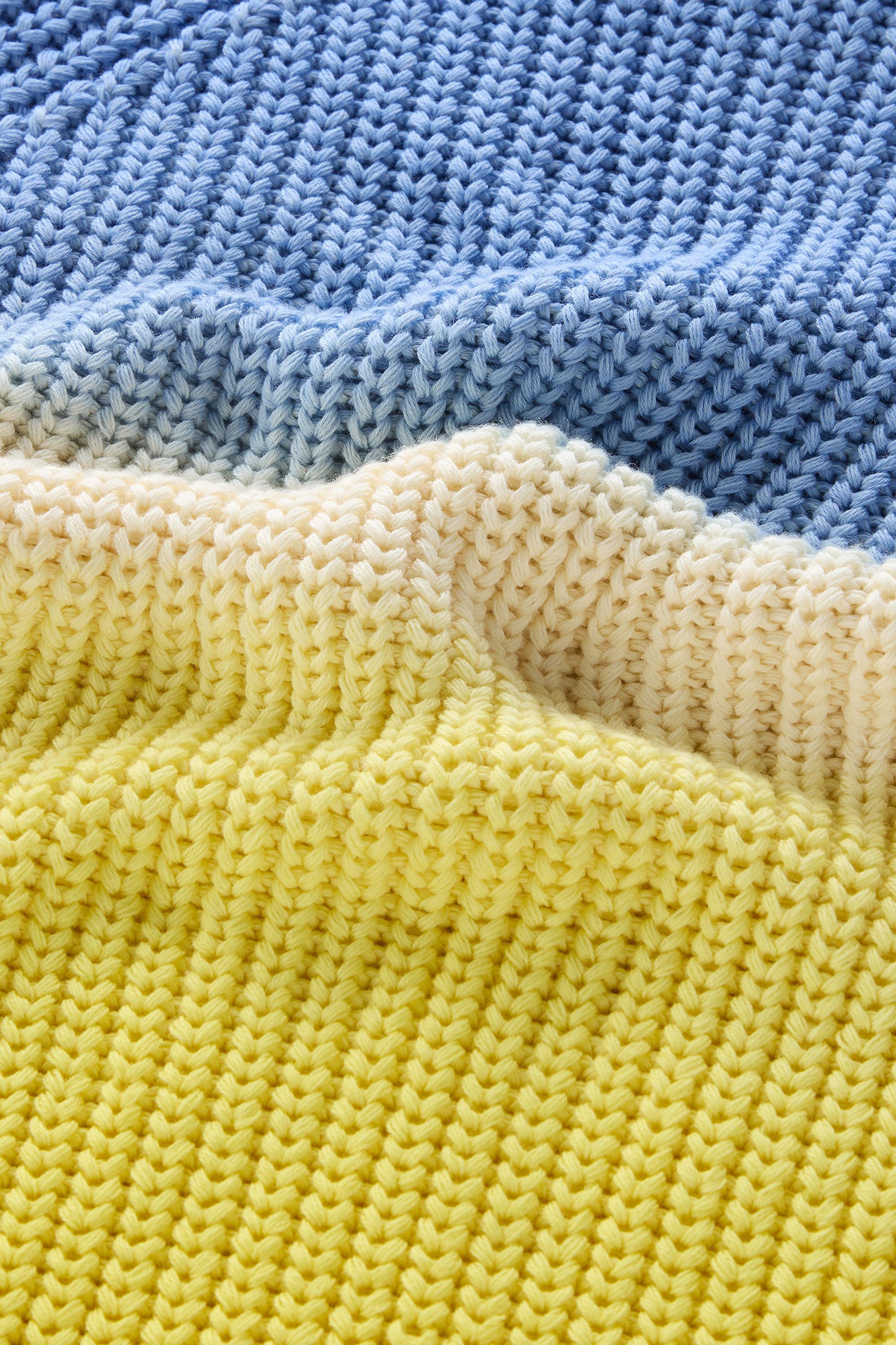 Pure Cotton Crewneck Sweater with Color Shades Blue photo 4 | Woolrich