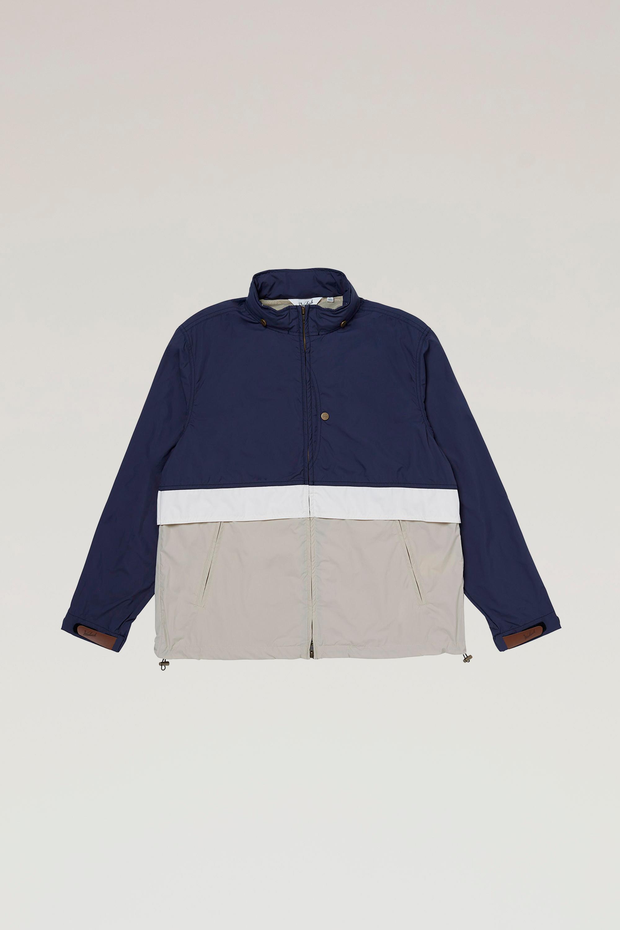 Ripstop Nylon Jacket with Foldable Hood Blue photo 1 | Woolrich