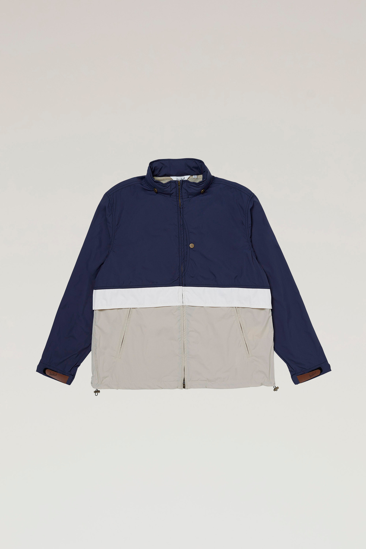 Ripstop Nylon Jacket with Foldable Hood Blue photo 1 | Woolrich