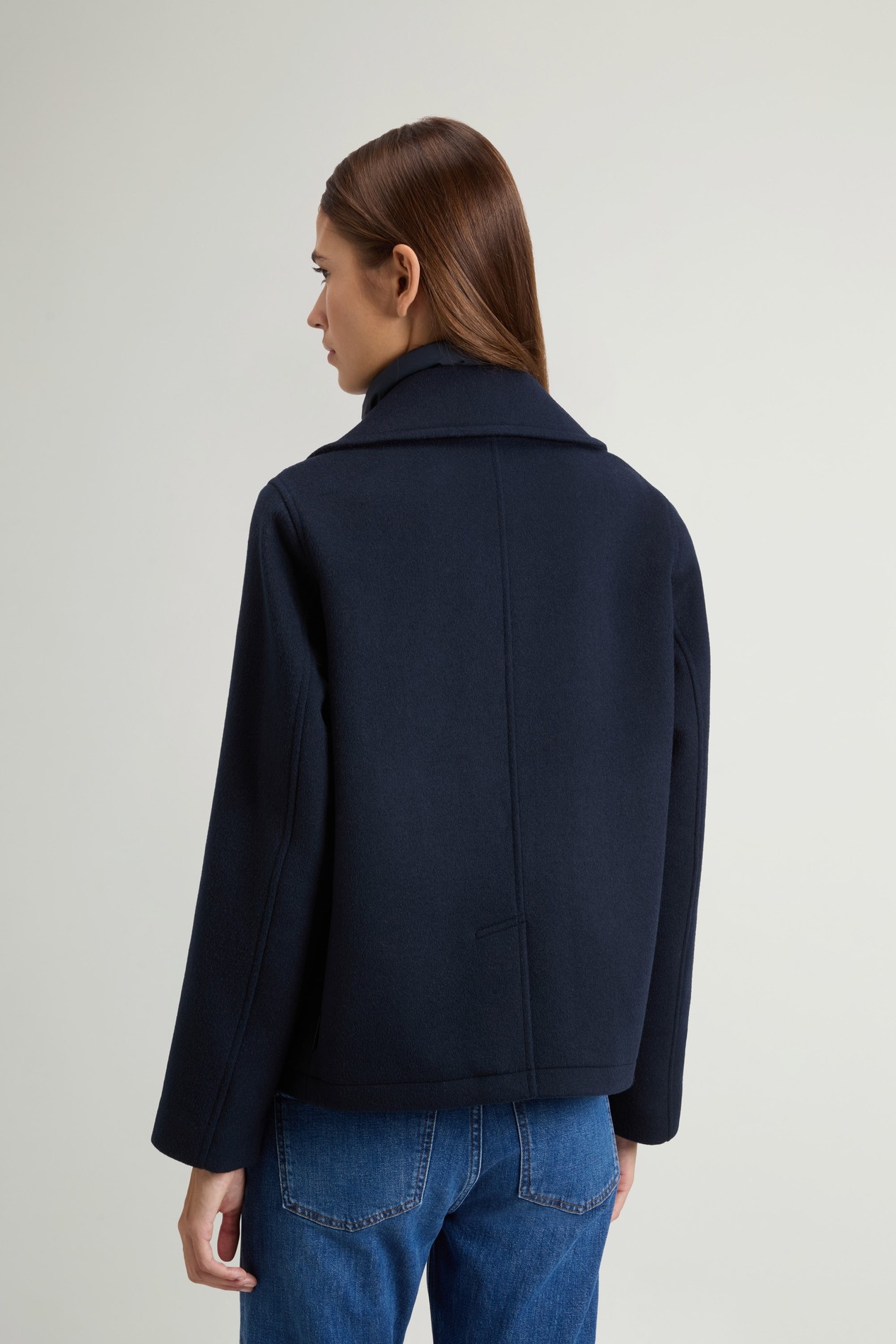 MELTON WOOL 2IN1 PEACOAT Blue photo 3 | Woolrich