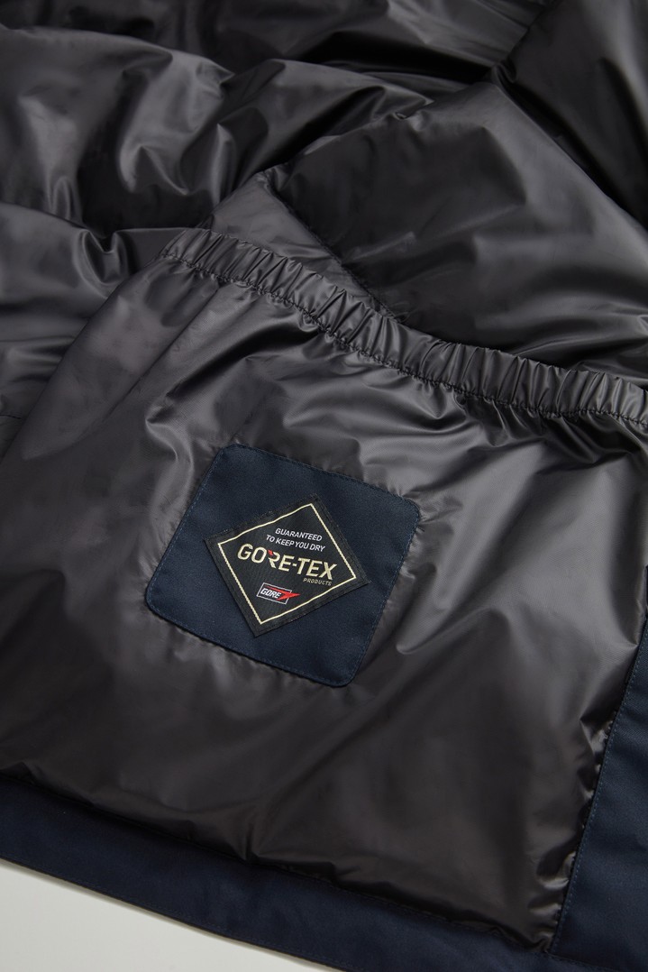 Waterproof Parka in Recycled Two-Layered GORE-TEX Fabric Blue photo 8 | Woolrich