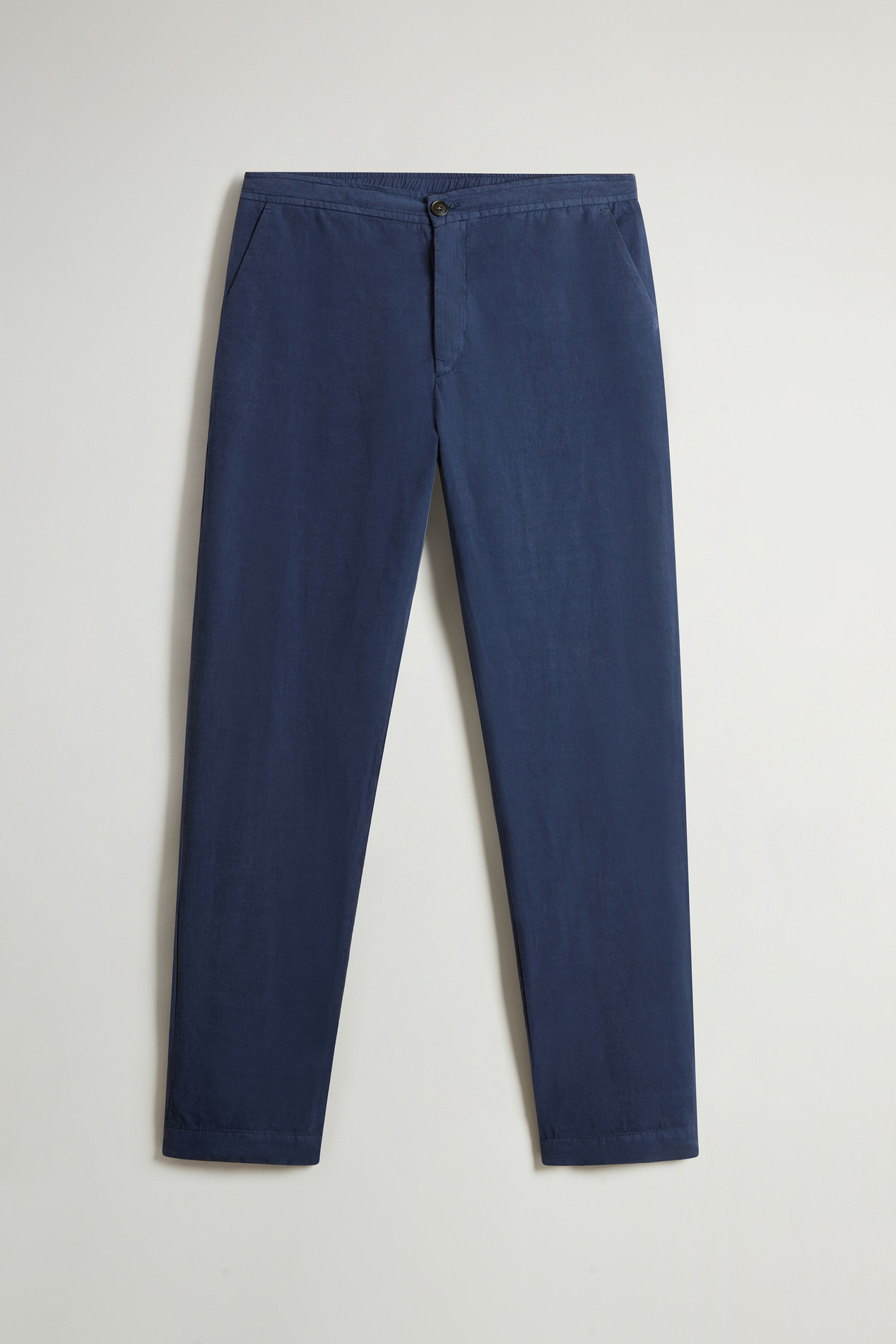 Garment-Dyed Cotton- and Linen-Blend Pants Blue photo 1 | Woolrich