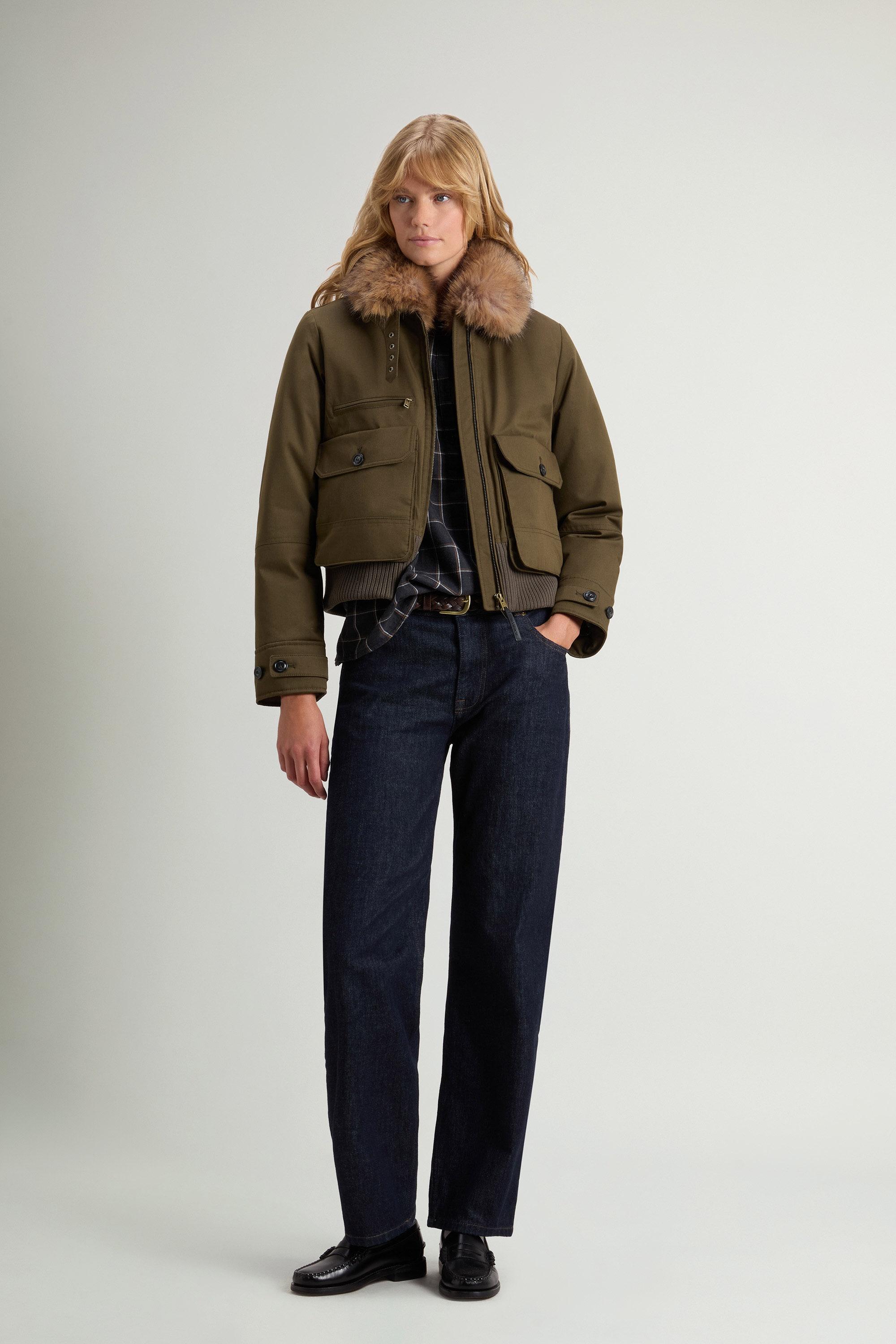 Bomber rembourré en Best Cotton Vert photo 1 | Woolrich