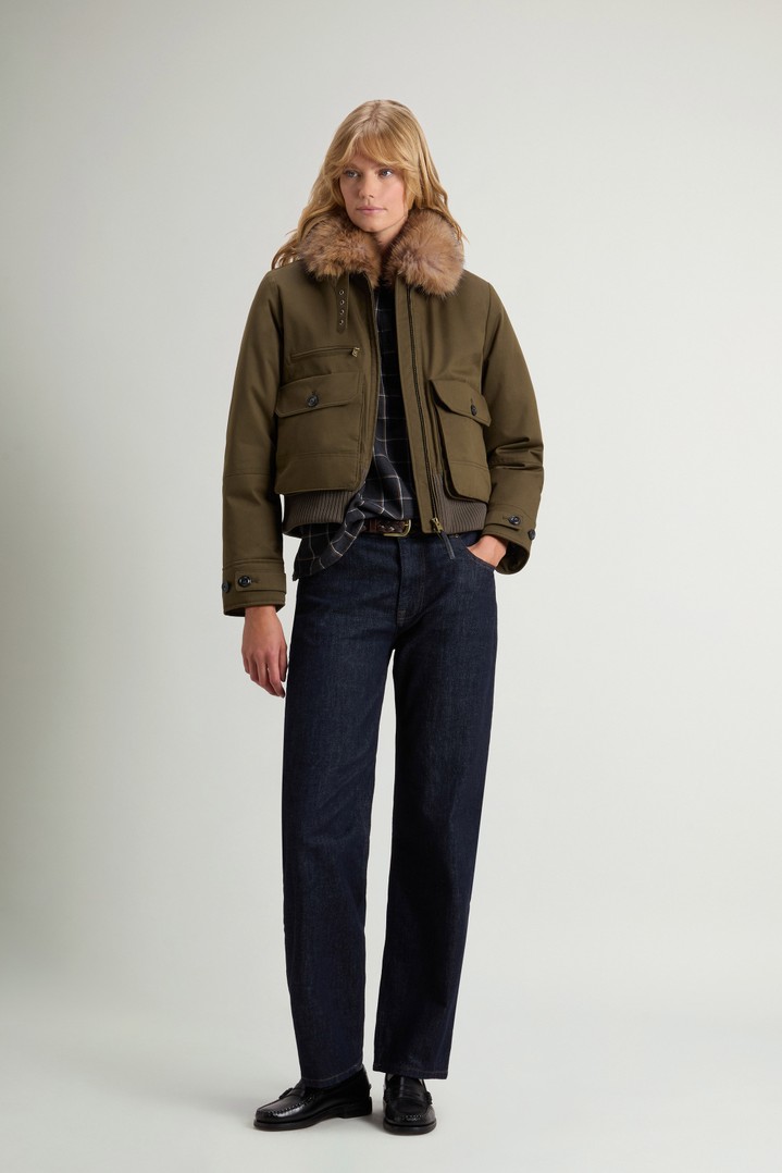 Bomber rembourré en Best Cotton Vert photo 2 | Woolrich