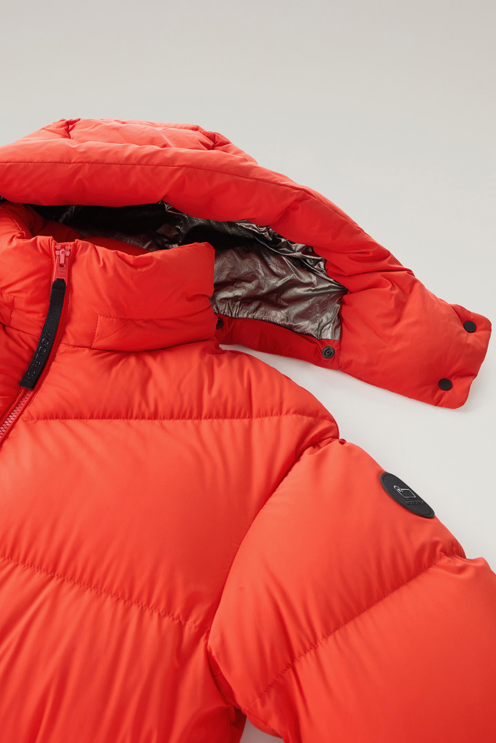 Stretch Nylon Down Jacket with Detachable Hood Orange photo 3 | Woolrich