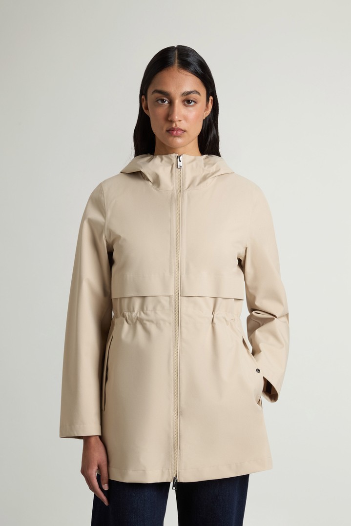 3-in-1 Parka in Light Stretch Fabric Beige photo 1 | Woolrich