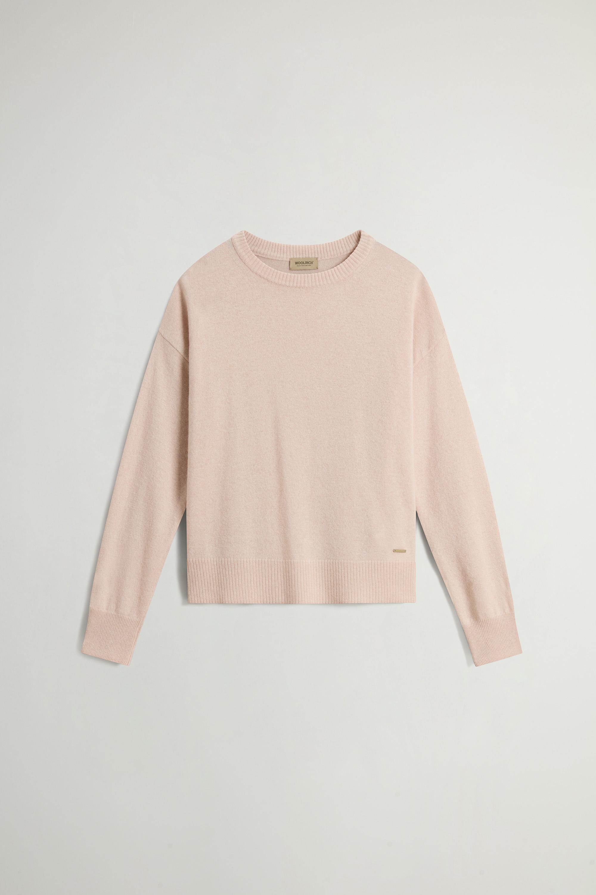 Crewneck Sweater in Virgin Wool and Cashmere Blend Pink photo 5 | Woolrich