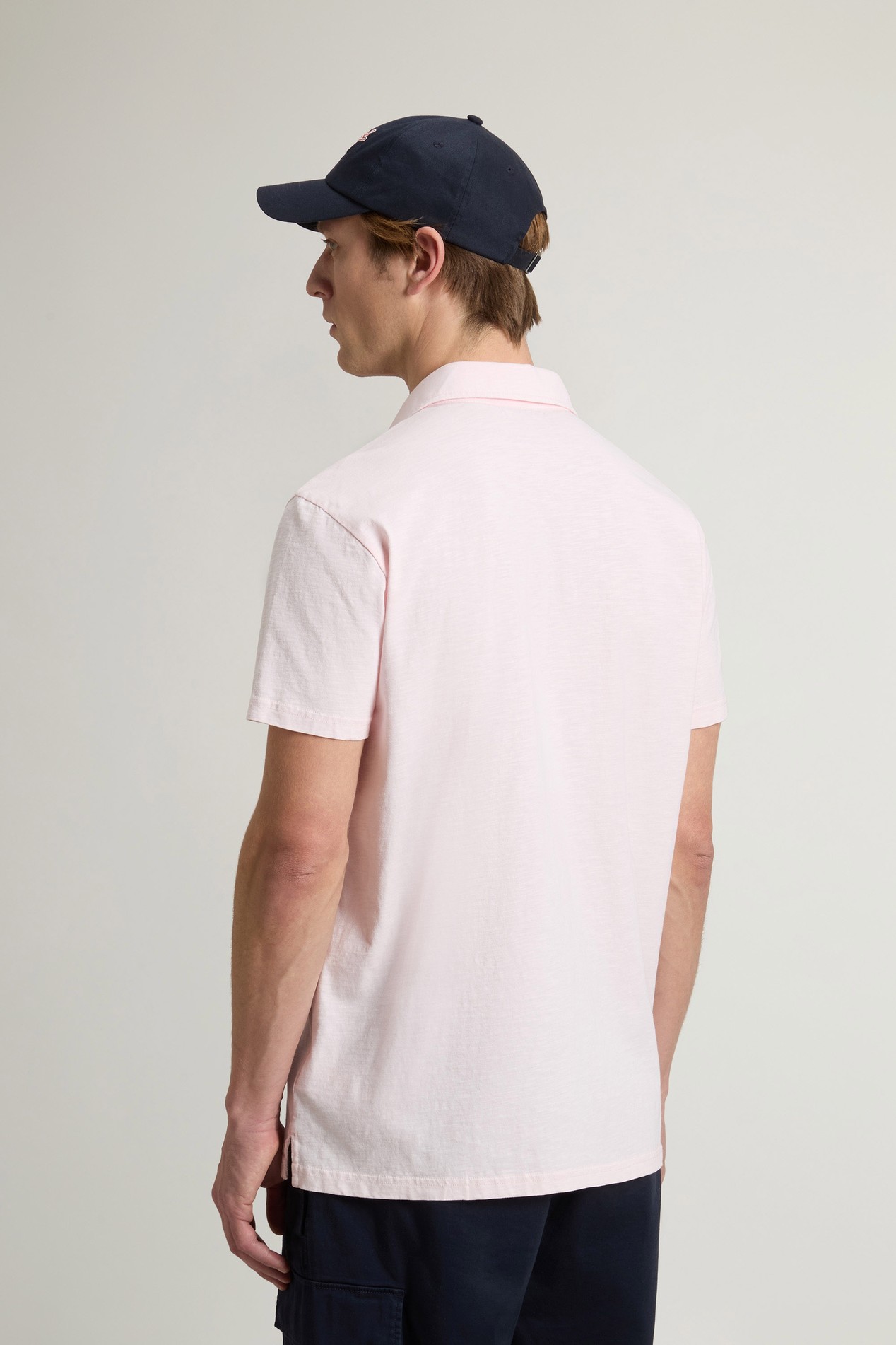 SLUB LOGO POLO Pink photo 3 | Woolrich
