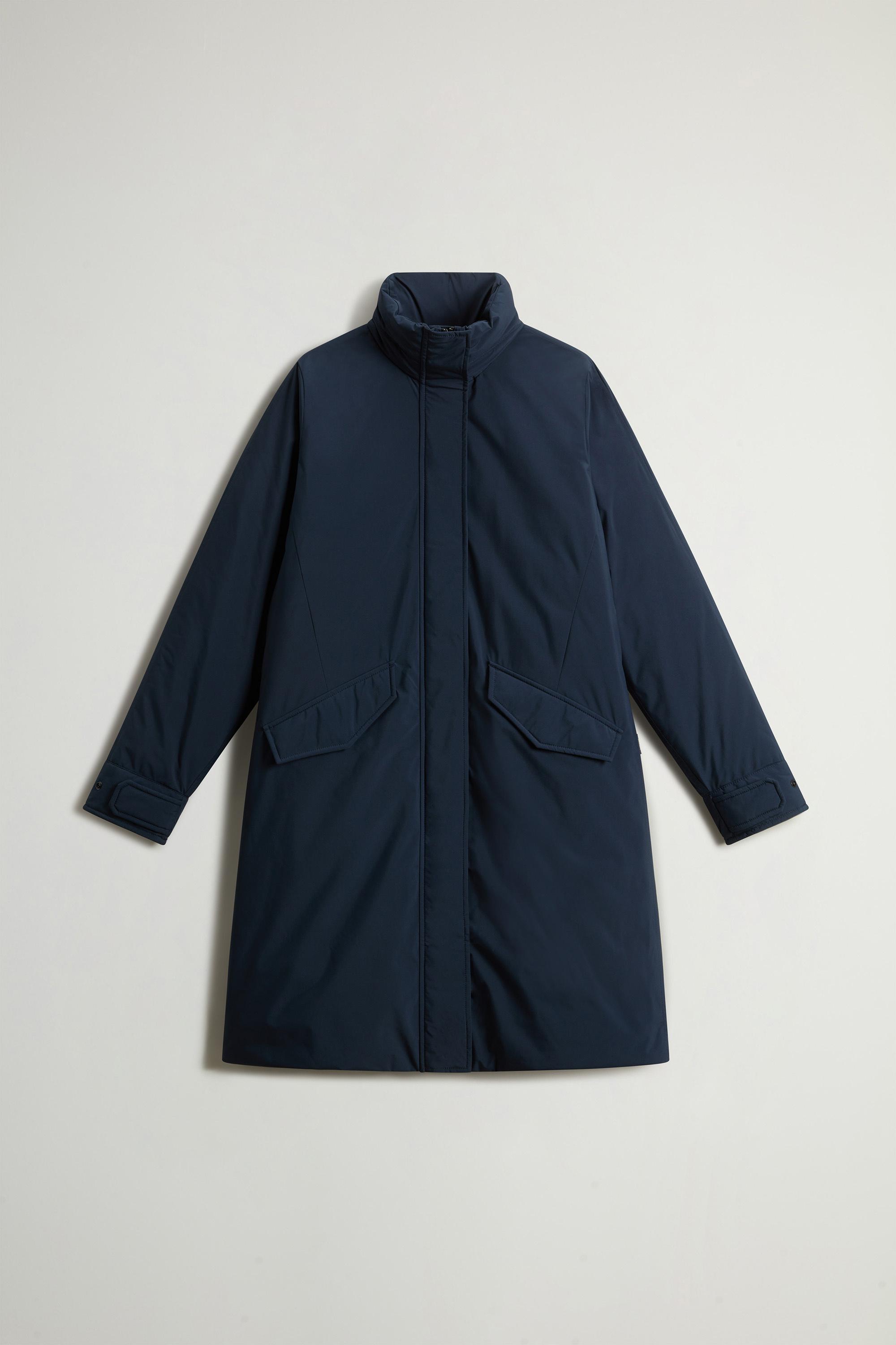 Long Cloud Jacket with Foldaway Hood Blue photo 5 | Woolrich