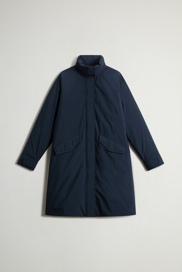 Long Cloud Jacket with Foldaway Hood Blue photo 5 | Woolrich