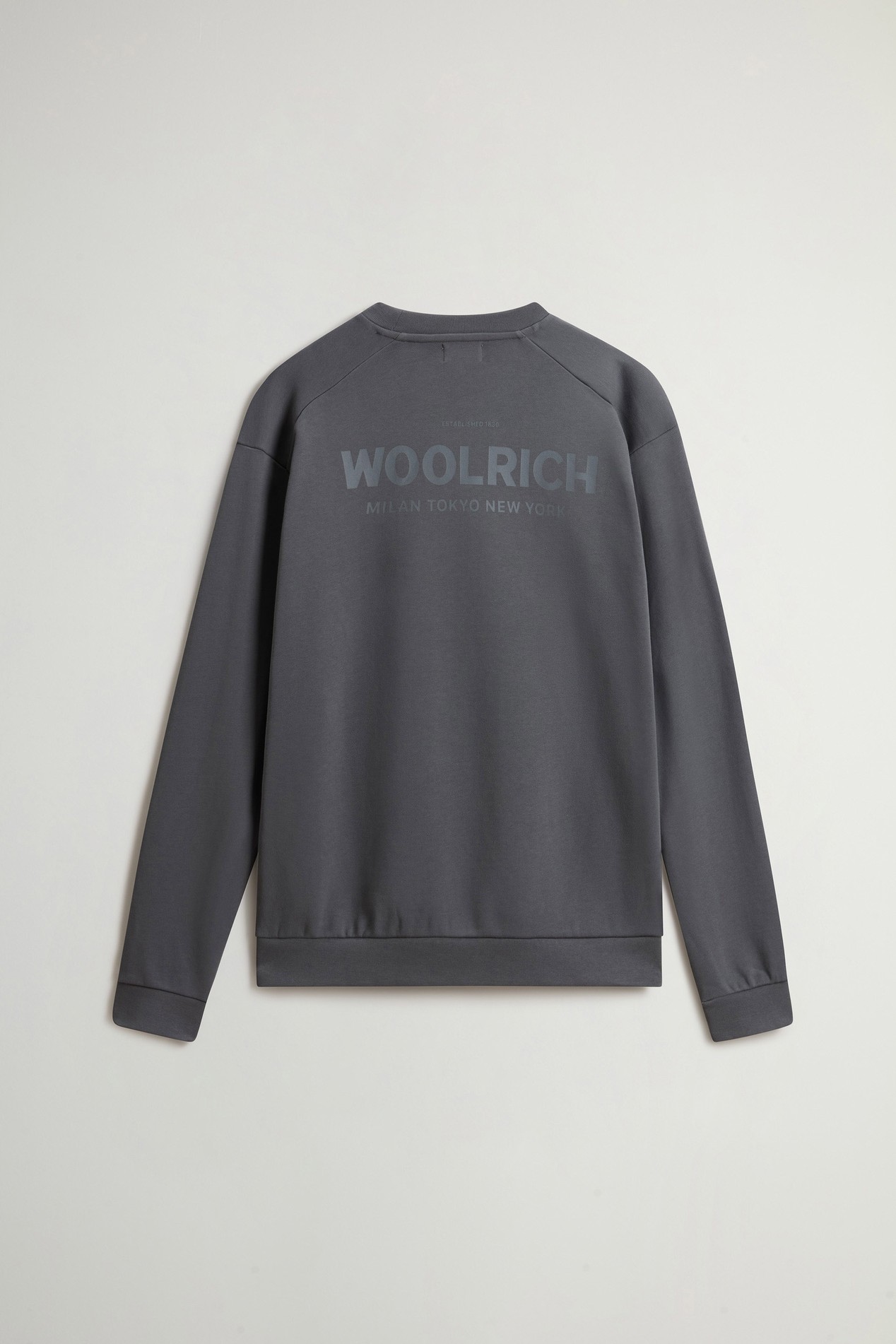 MACRO LOGO CREWNECK Gray photo 6 | Woolrich