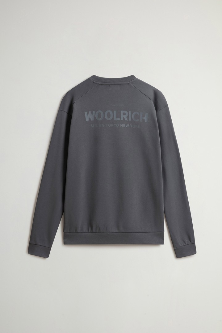 MACRO LOGO CREWNECK Gray photo 6 | Woolrich