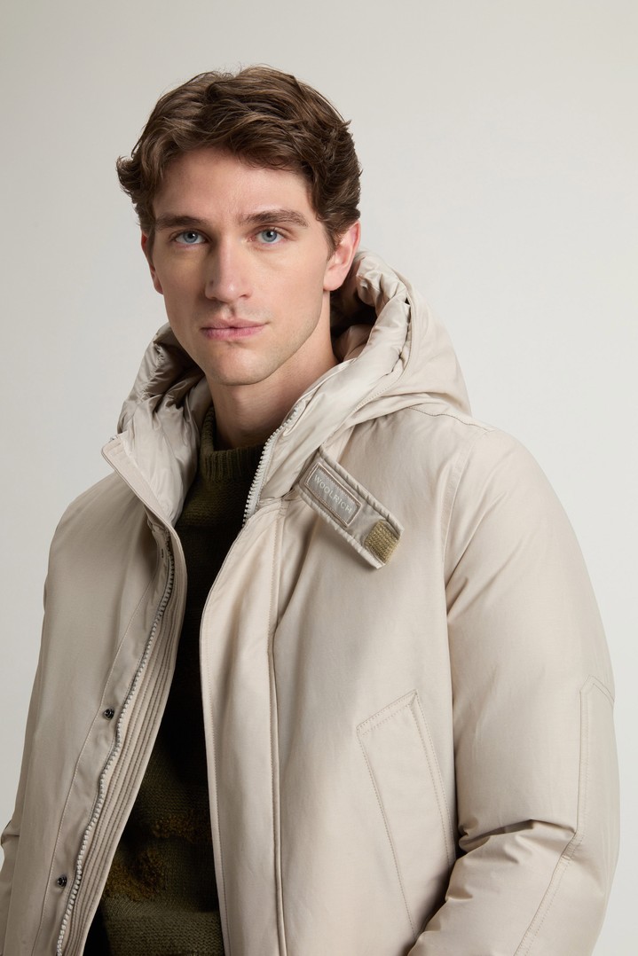 Polar Parka in Ramar Cloth with High Collar Beige photo 4 | Woolrich