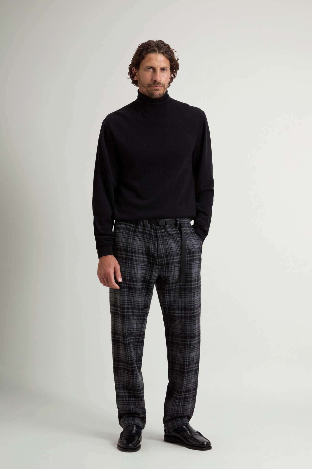 WOOL BLEND FLANNEL EASY PANT Gray photo 2 | Woolrich